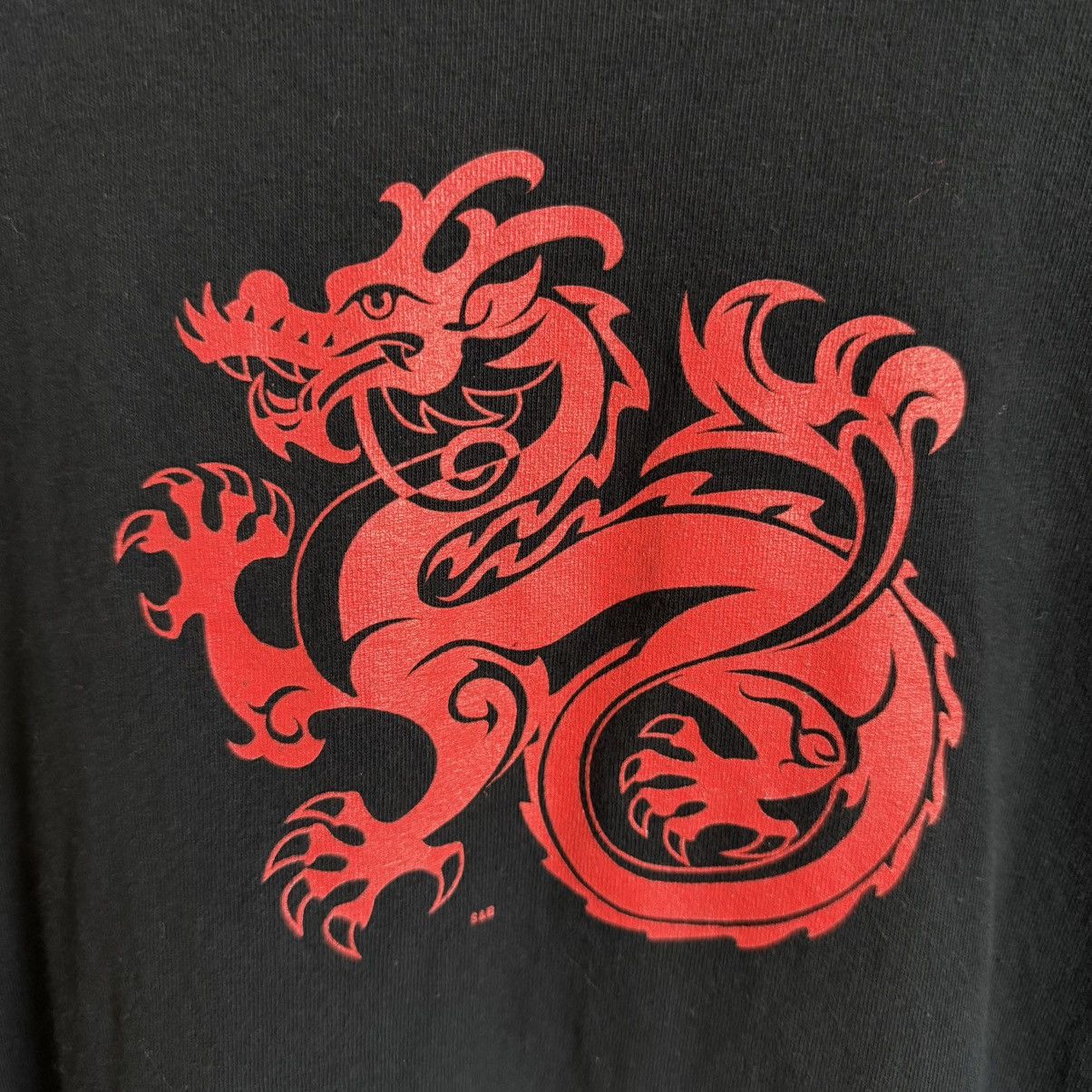 JNCO Vintage Steve & Barry’s Dragon Graphic Long Sleeve T-Shirt Size US L / EU 52-54 / 3 - 5 Thumbnail