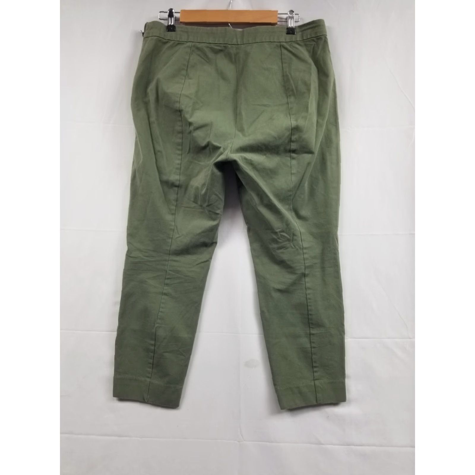 Everlane Everlane Pants Womens Size 14 Olive Green High Rise Twill Chino Size 24" / US 00 / IT 34 - 2 Thumbnail