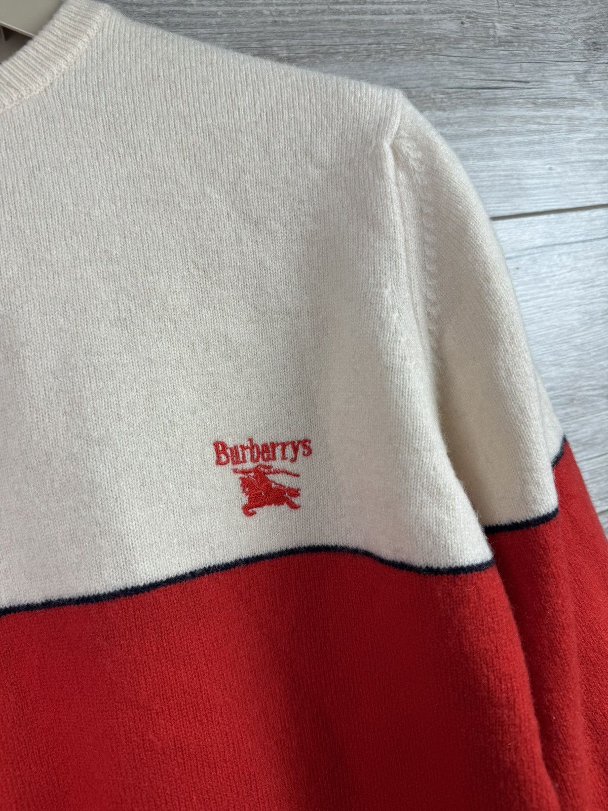 Designer × Vintage Burberrys Wool Sweater vintage Luxury size S Size US S / EU 44-46 / 1 - 8 Thumbnail