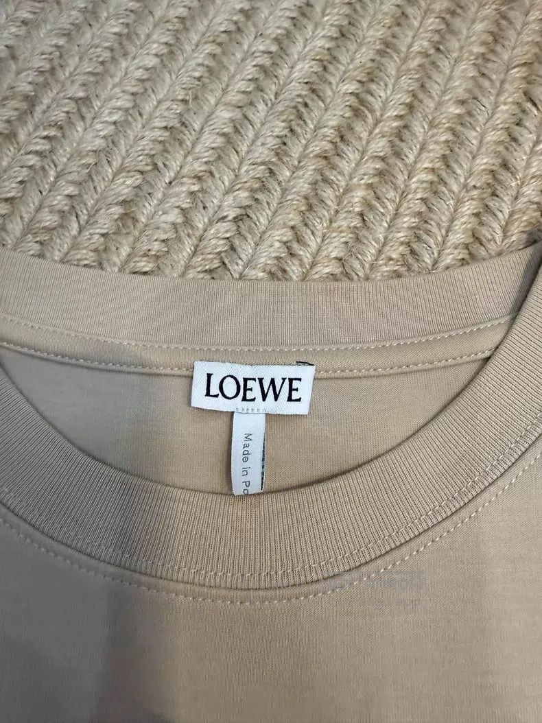 Loewe Loewe Beige Short-Sleeve T-Shirt, 80% Cotton + 20% Nylon Size S / US 4 / IT 40 - 3 Thumbnail