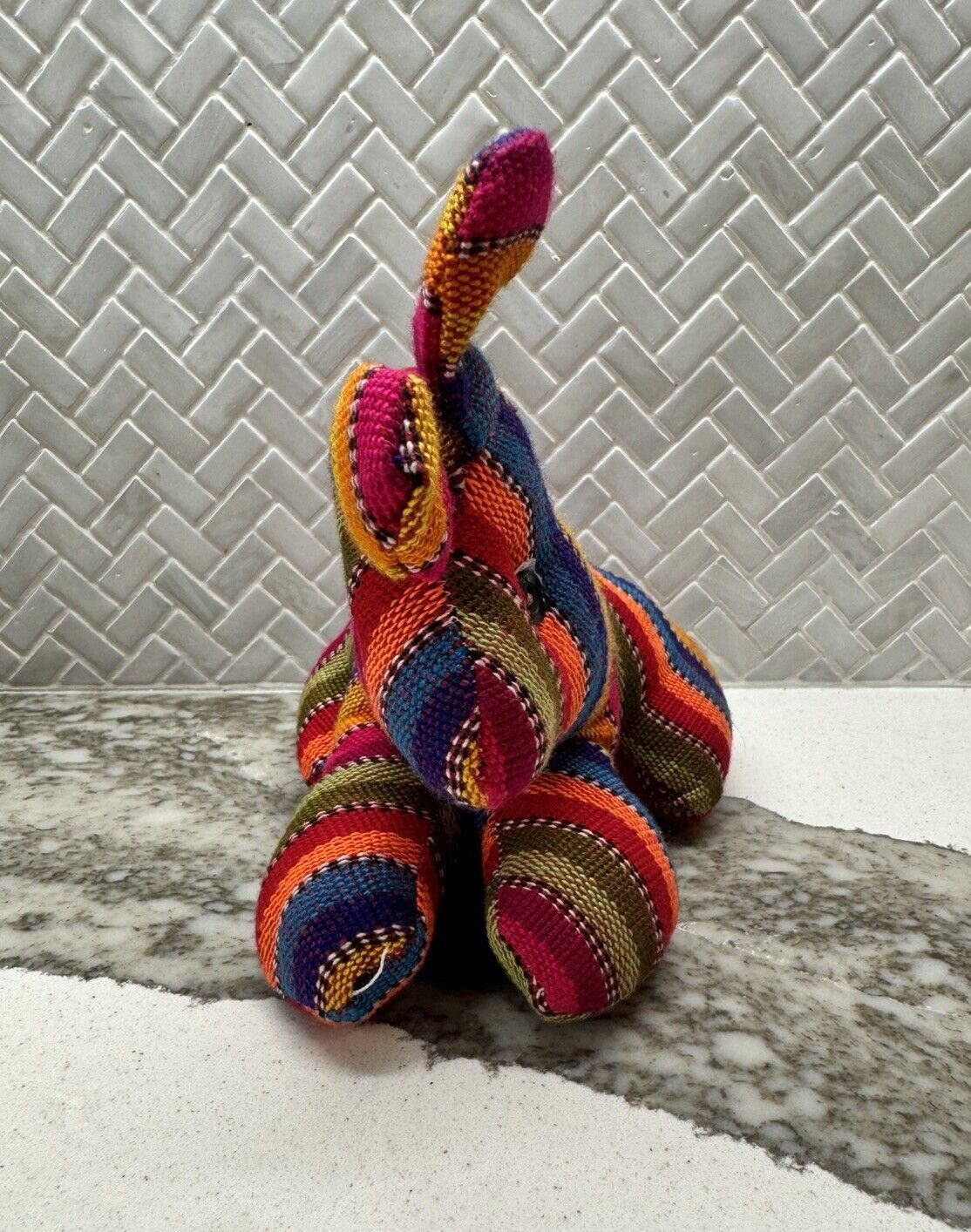 Handmade Handmade Guatemalen / Salvadorian Stuffed Bunny Toy Striped Size ONE SIZE - 2 Thumbnail