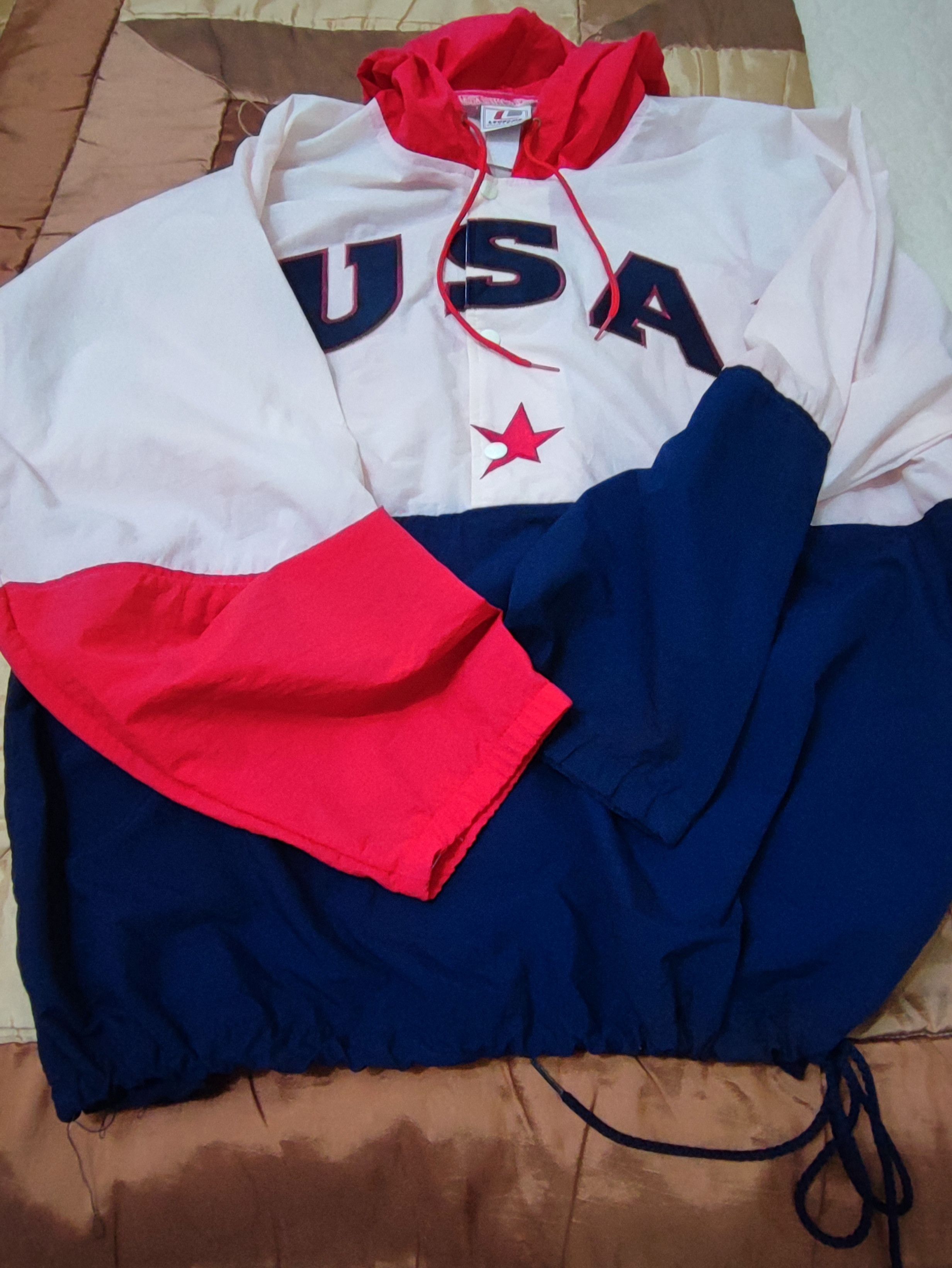 Vintage Vintage Legends Athletic USA Embroidered Hoodie Jacket Size US L / EU 52-54 / 3 - 10 Thumbnail