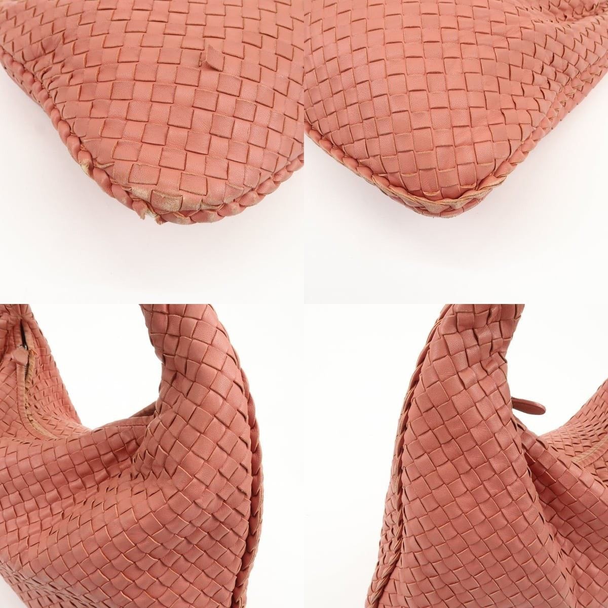 Bottega Veneta Bottega Veneta Intrecciato Lambskin Hobo Bag Pink Size ONE SIZE - 5 Thumbnail