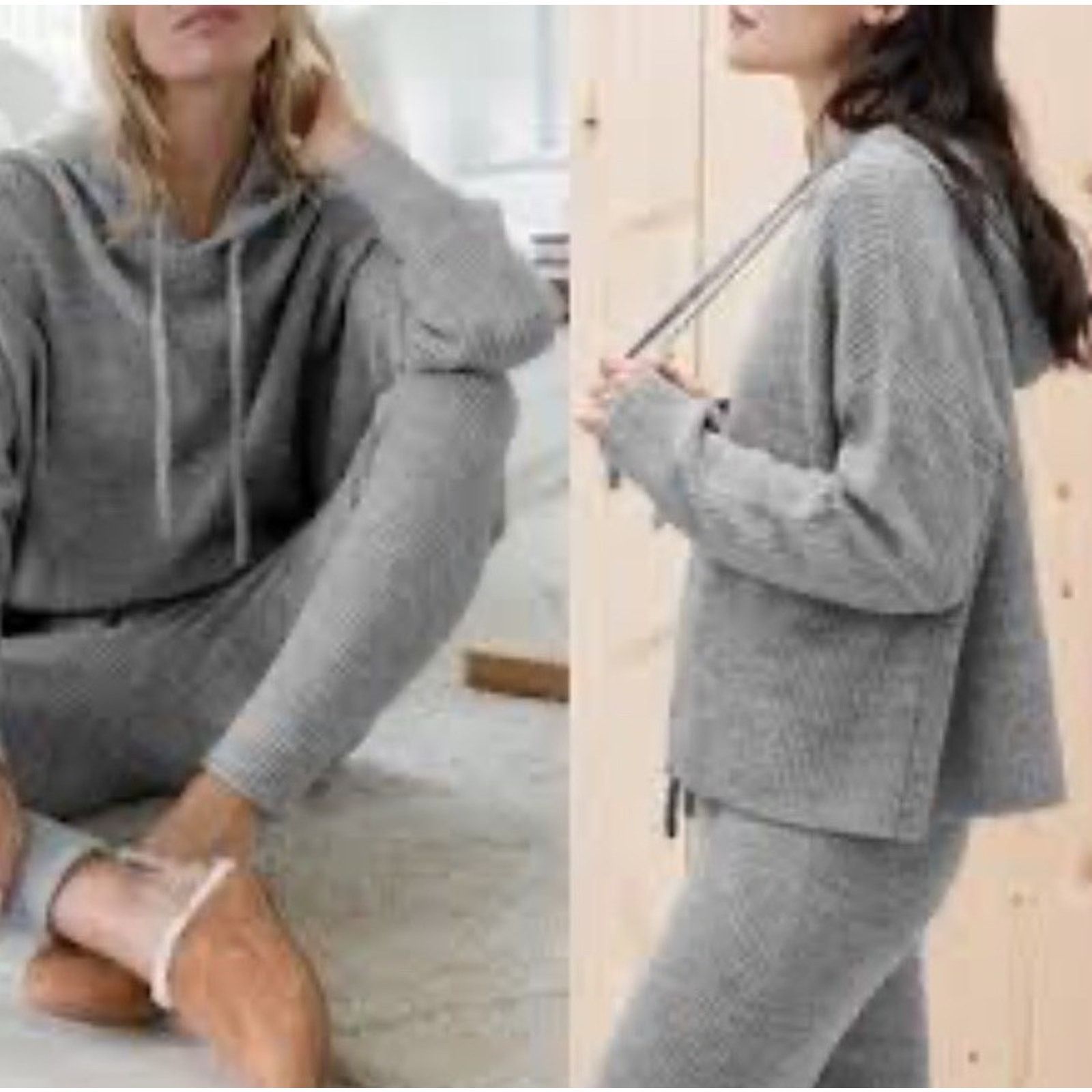 Kayden K Jenni Kayne Wool Alpaca Knit Set Gray Size M A001059 Size M / US 6-8 / IT 42-44 - 1 Thumbnail
