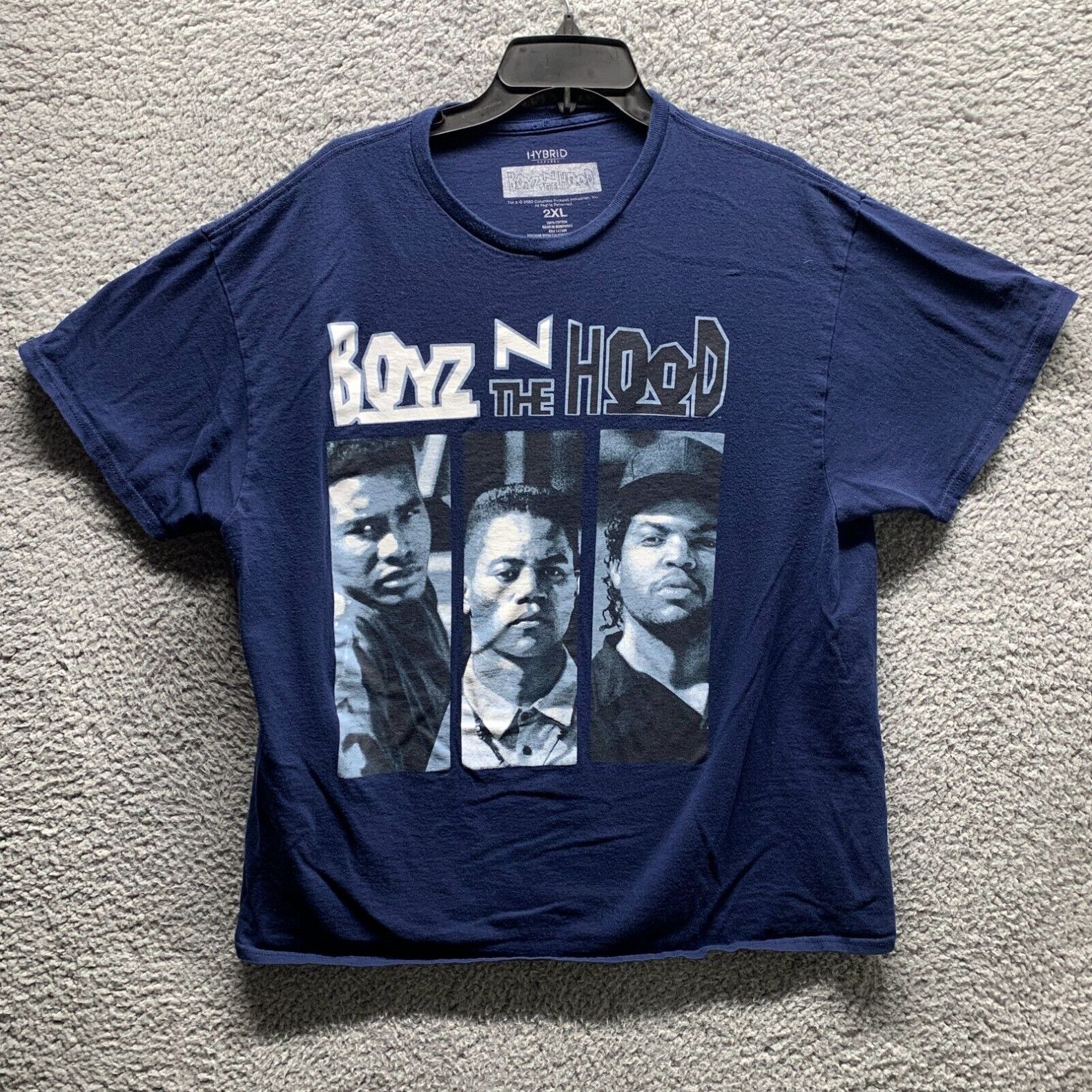 Vintage Boyz N The Hood Shirt Adult 2XL XXL Blue 90s Hip Hop Movies Cotton Members Mens Grailed