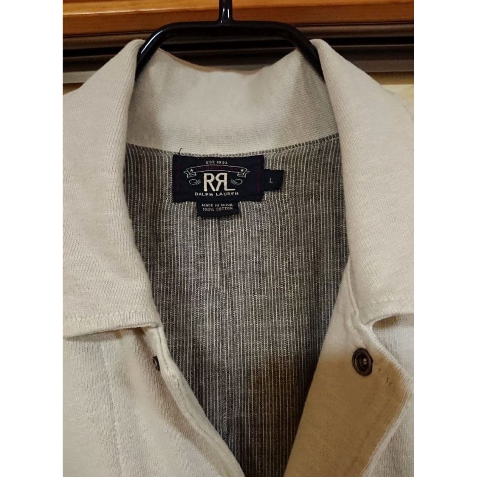 Ralph Lauren RRL RALPH LAUREN Men Cotton Jacket L Gray 4pocket Solid Casual Used Size US L / EU 52-54 / 3 - 8 Thumbnail