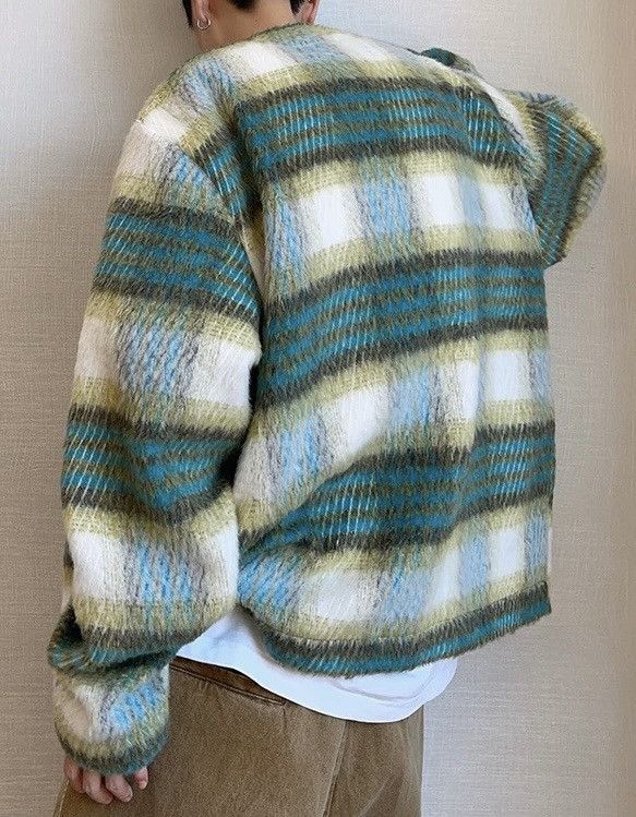 Japanese Brand × Vintage Outdoor retro vintage fluffy plaid fashion jacket Size US L / EU 52-54 / 3 - 4 Thumbnail