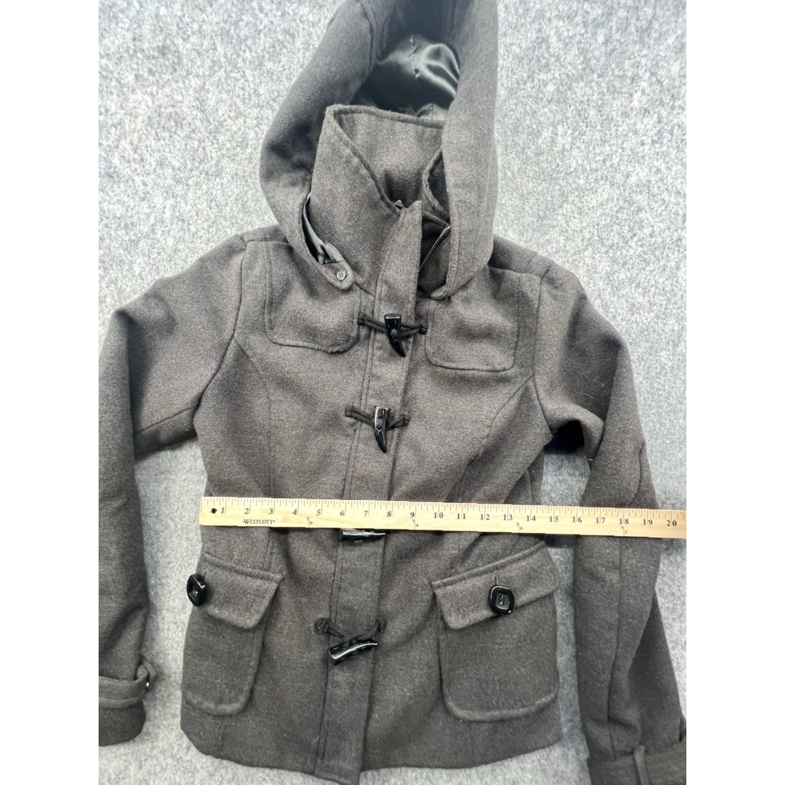 Vintage HYDRAULIC Women's Gray Jacket Full Zip Fitted Size Medium Jacket Coat 90s Vintage? No - Trade Mark? Full Zip Casual 90s Mens Women Girls Size M / US 6-8 / IT 42-44 - 3 Thumbnail