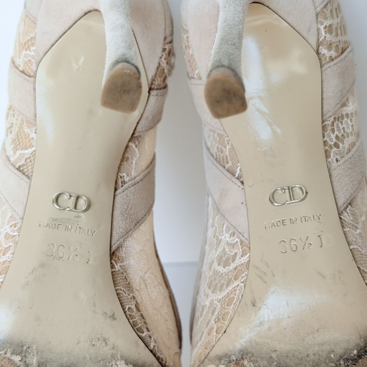 Dior Christian Dior Lace Suede Lingerie Pumps Size US 6.5 / IT 36.5 - 7 Thumbnail