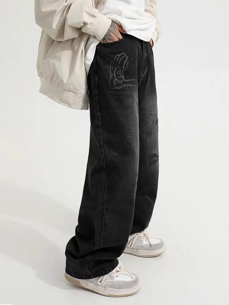 Designer × Japanese Brand Vintage Loose Streetwear Hip Hop Casual Pants Size US 31 - 1 Thumbnail