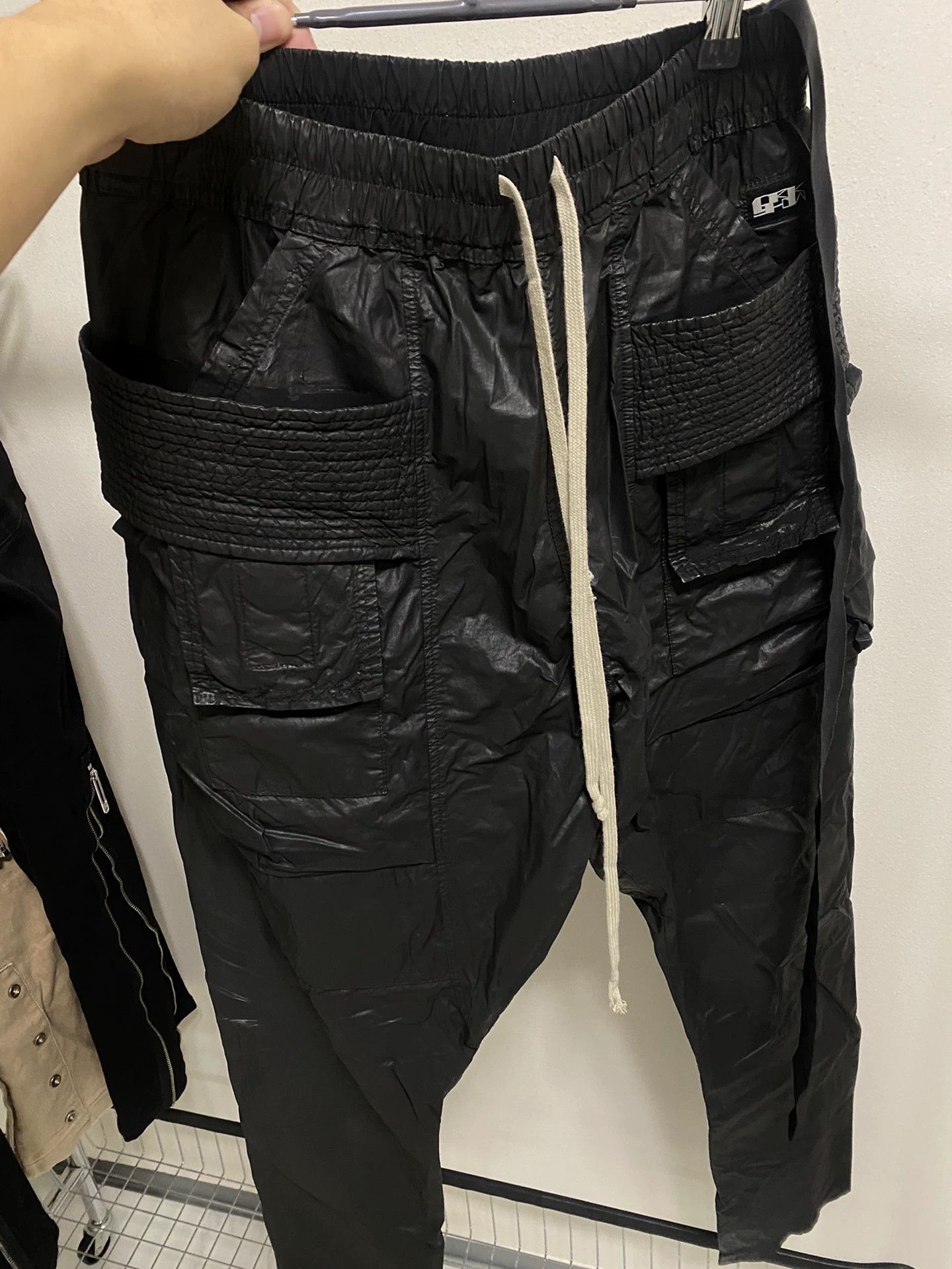 Rick Owens Rick Owens Drkshdw Waxed Double Ring Drawstring TS S New Size US 28 / EU 44 - 1 Thumbnail