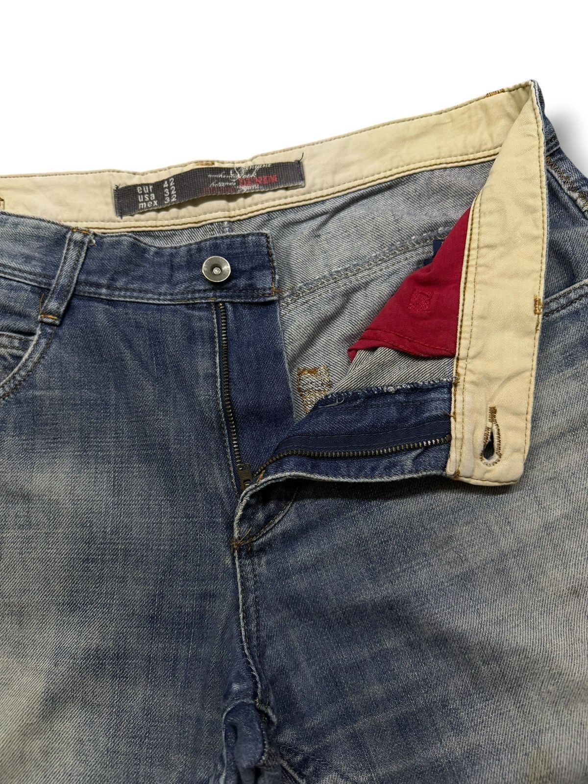 Zara Vintage Zara Man Denim Jeans | Vintage Fade | Wide Leg | W34 Size US 34 / EU 50 - 8 Thumbnail