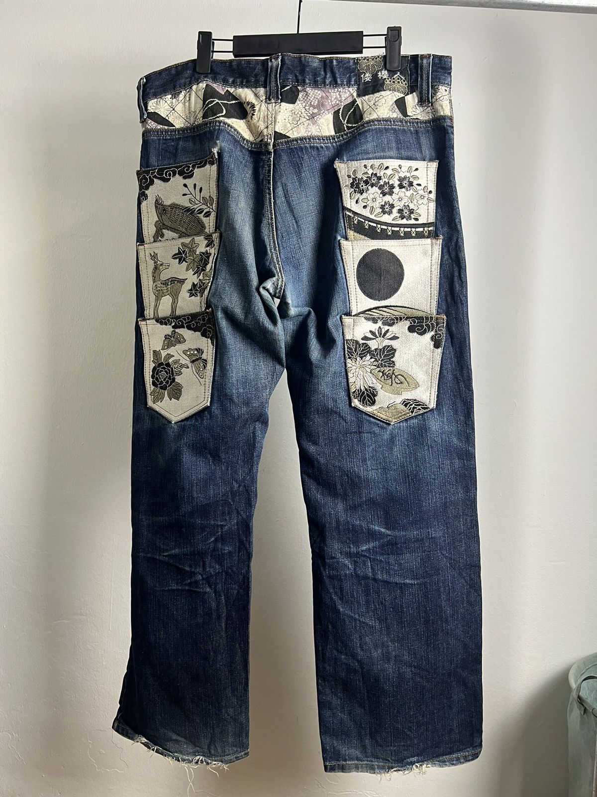 Japanese Brand × Kamakura × Vintage Vintage Kamakura Triple Pockets Embroidered Design Denim Size US 36 / EU 52 - 1 Thumbnail