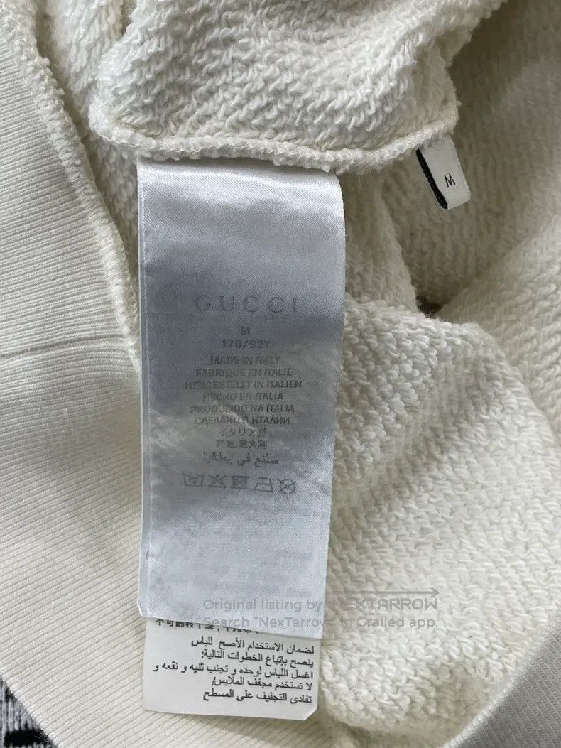 Gucci Gucci White dancing piglet letter logo sweatshirt Size M / US 6-8 / IT 42-44 - 5 Thumbnail