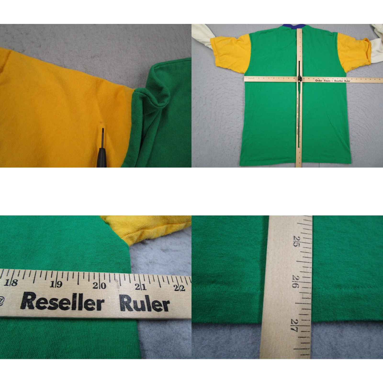 Vintage VINTAGE Tee's Unlimited Mardi Gras Shirt Mens Large Green Party Time Madness Graphic Layered 90s Size US L / EU 52-54 / 3 - 8 Thumbnail