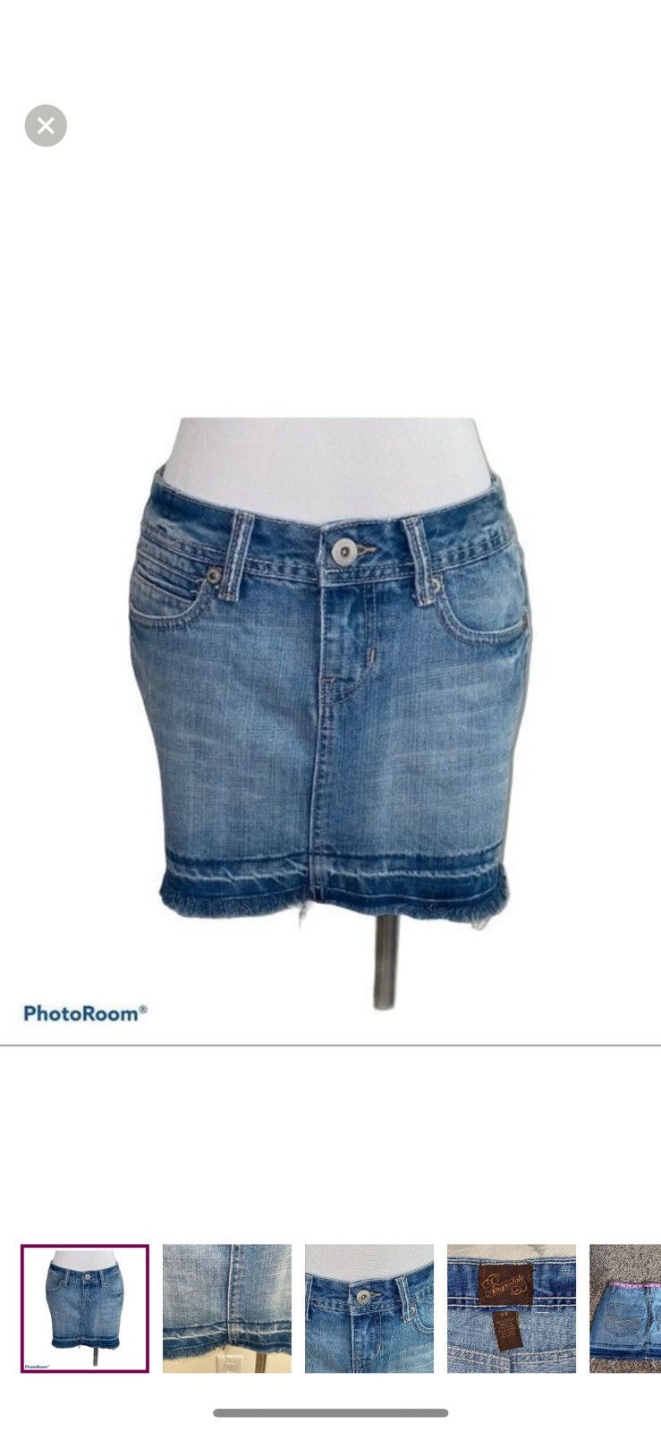 Aeropostale Aeropostale mini denim skirt size 1/2 Size 26" / US 2 / IT 38 - 1 Thumbnail