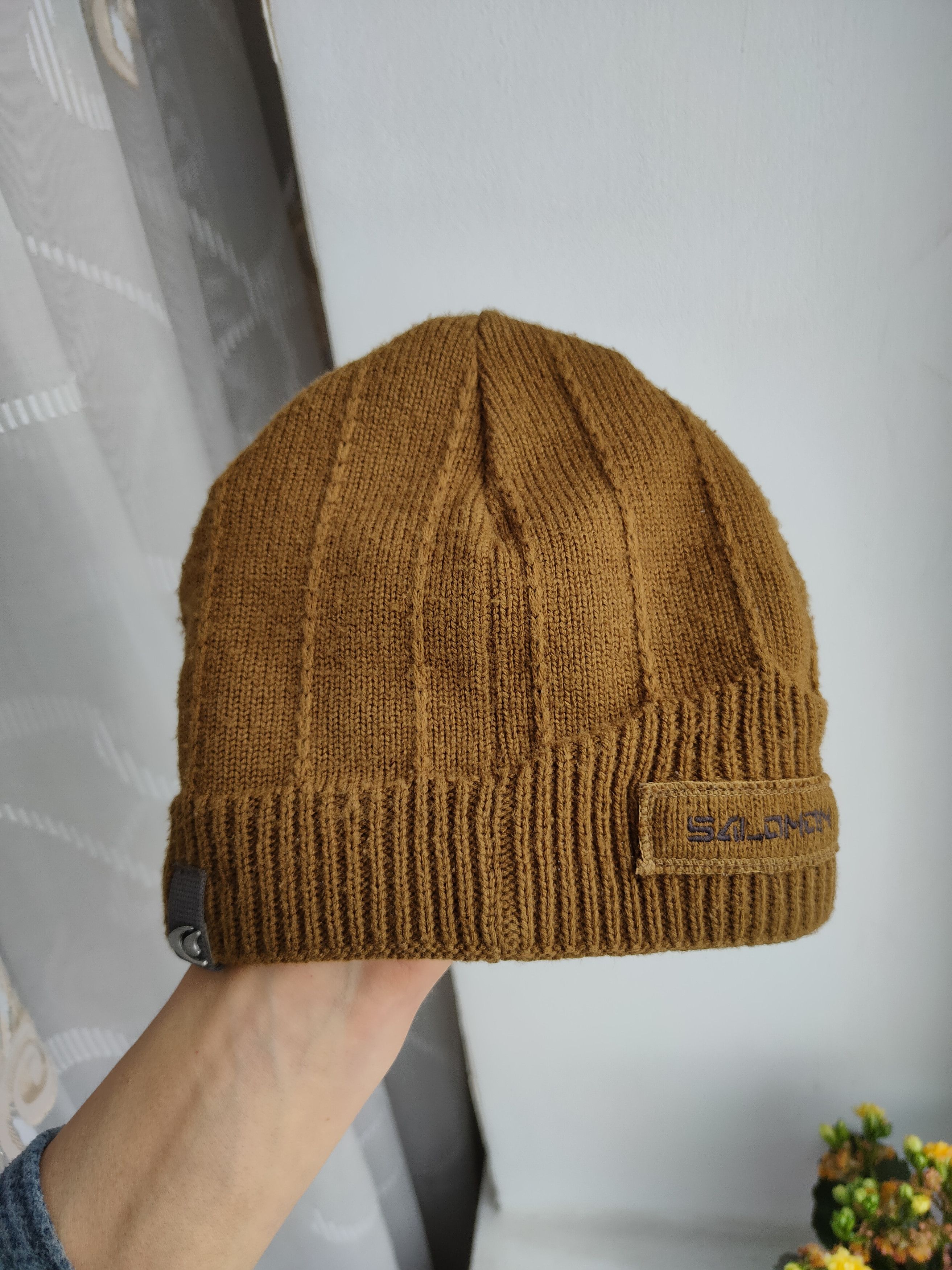 Salomon Vintage Y2K Salomon Knitted Beanie Hat With Visor Size ONE SIZE - 9 Thumbnail