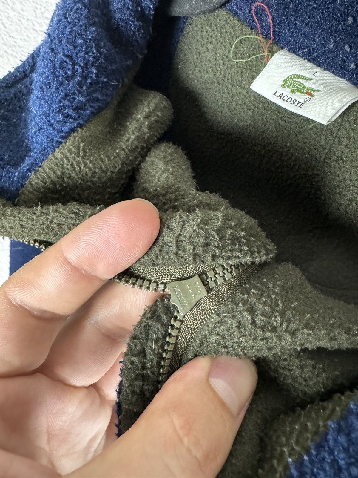 Lacoste Lacoste vintage 1/4 zip fleece pullover sweater Size US L / EU 52-54 / 3 - 7 Thumbnail