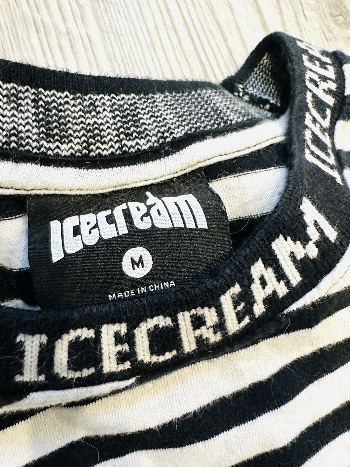 Icecream Icecream striped blk/white tee Size US M / EU 48-50 / 2 - 6 Thumbnail