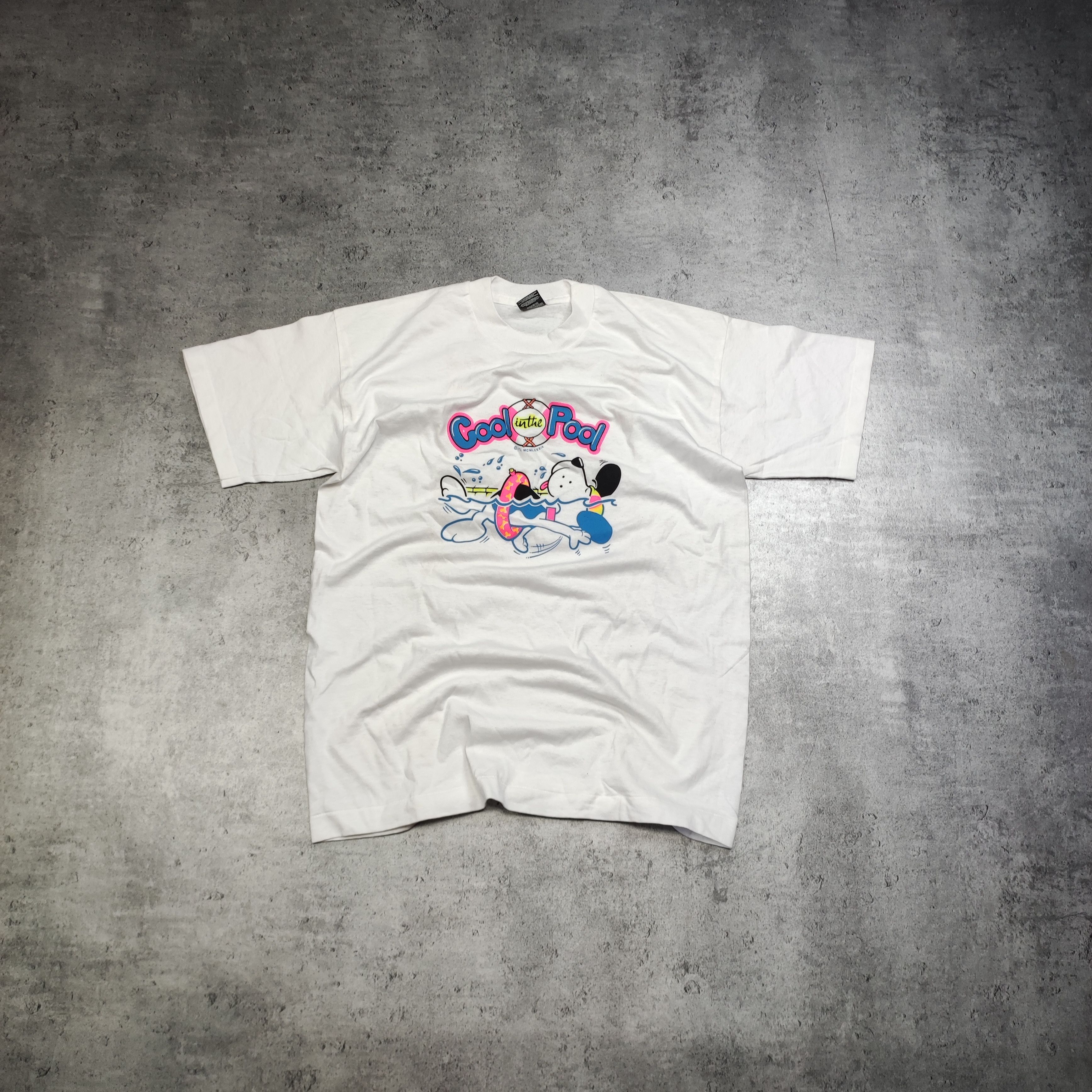 Vintage Vintage RARE Cool in the Pool 90s Screen Stars Promo Tee Size US L / EU 52-54 / 3 - 1 Thumbnail