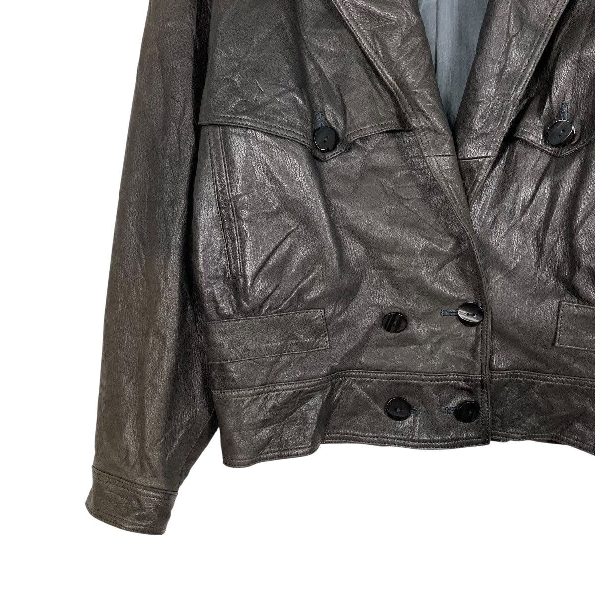 Japanese Brand Talk To By Tokyo Fur Leather Jacket Size M / US 6-8 / IT 42-44 - 3 Thumbnail