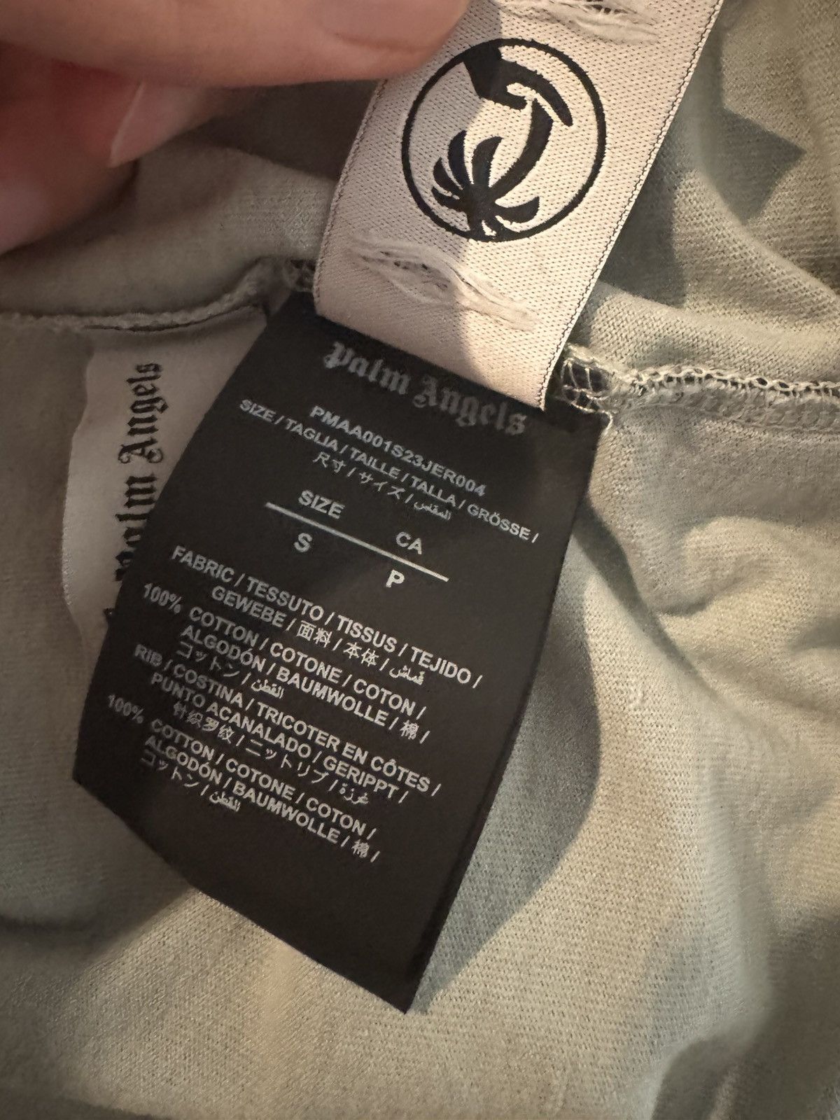 Palm Angels Palm Angels Blue Grey Tee Size US S / EU 44-46 / 1 - 4 Thumbnail