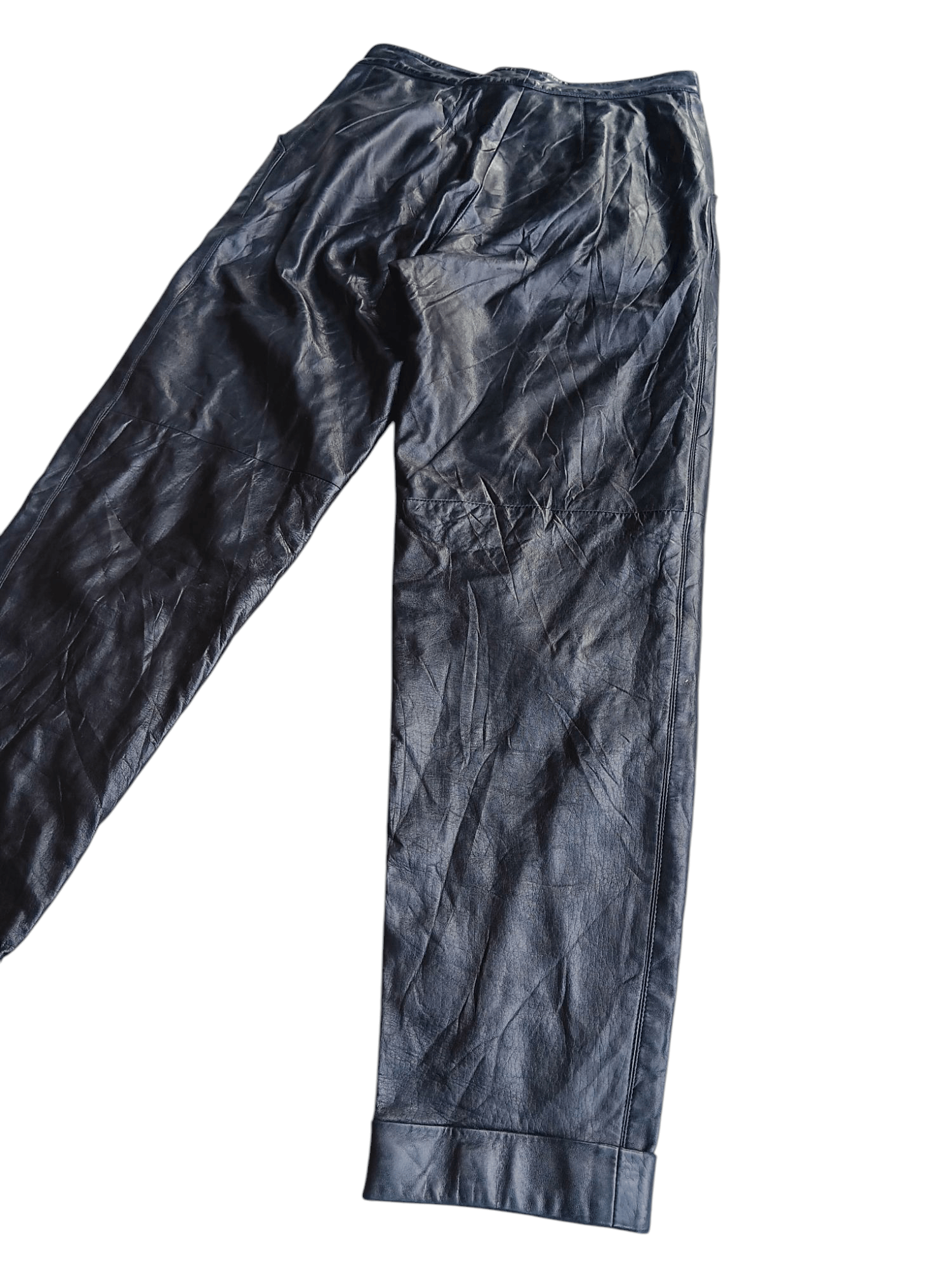 Claude Montana 1980's CLAUDE MONTANA POUR IDEAL CUIR LAMBSKIN LEATHER PANTS Size 28" / US 6 / IT 42 - 10 Thumbnail