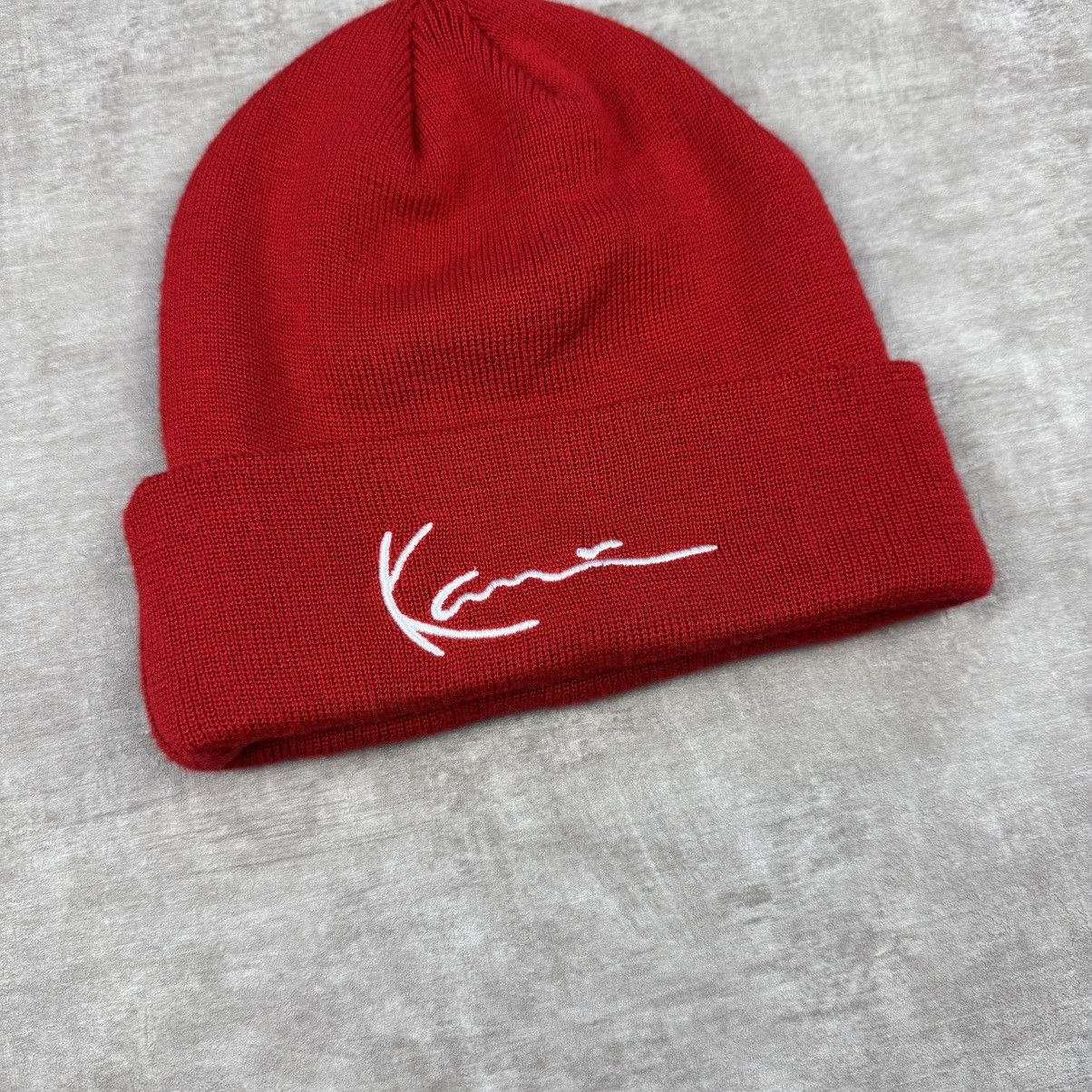 Karl Kani Karl Kani Red Beanie Size ONE SIZE - 2 Thumbnail