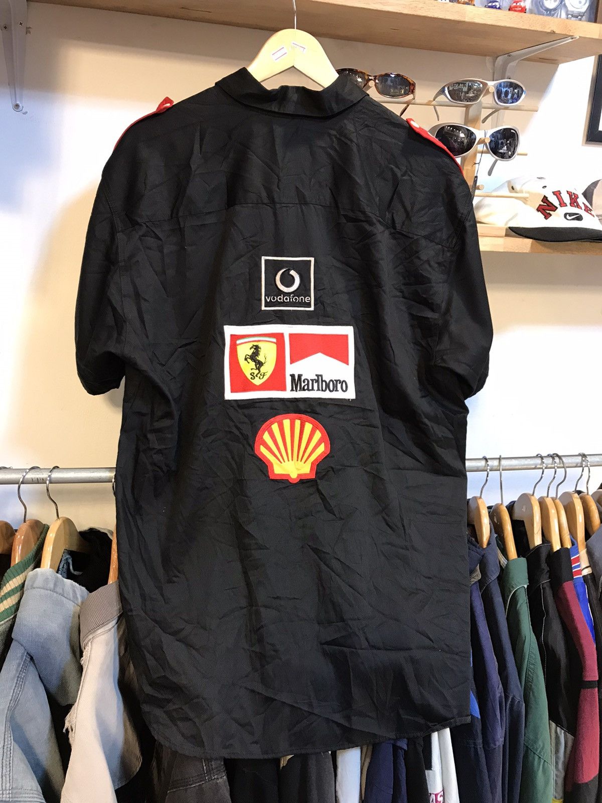 Vintage F1 Ferrari Staff Buttons Up Shirt