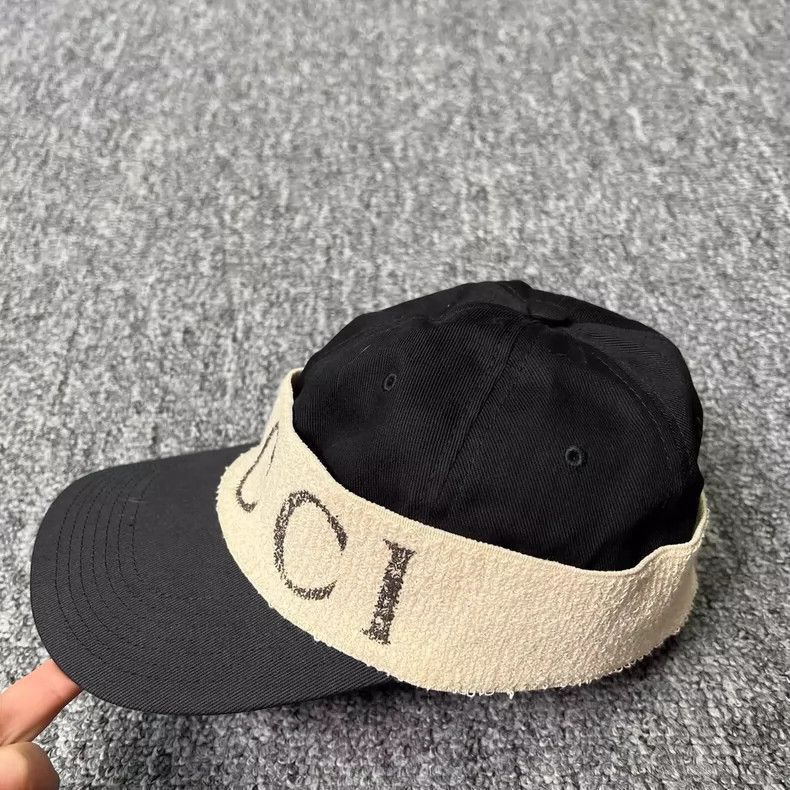 Gucci Gucci Black Towel Cap with Logo-2505 Size ONE SIZE - 2 Thumbnail