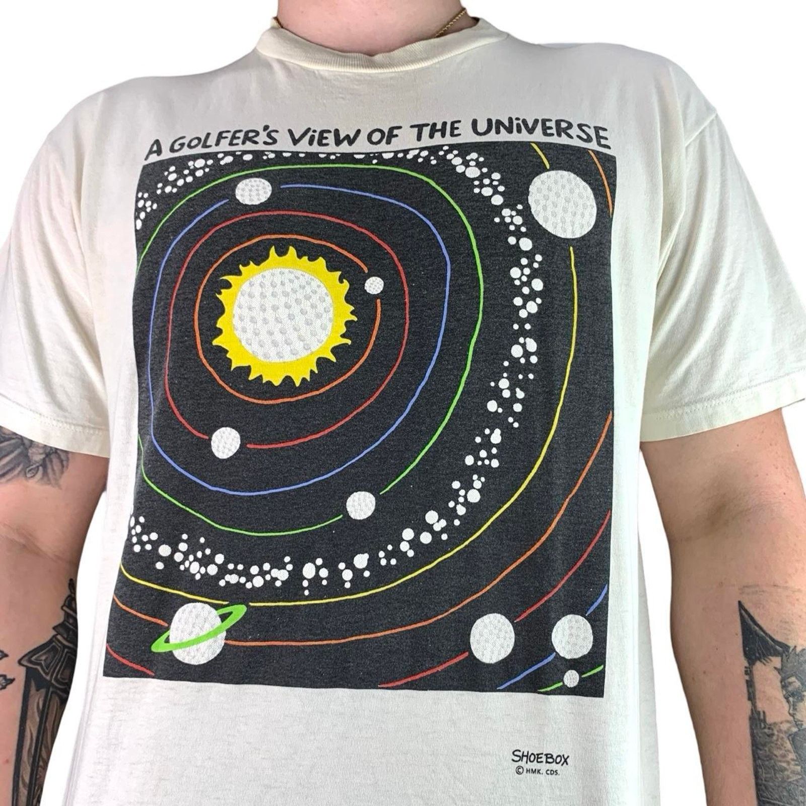 Jerzees × Vintage Vintage 90s Funny Golfing T-shirt Size US L / EU 52-54 / 3 - 1 Thumbnail