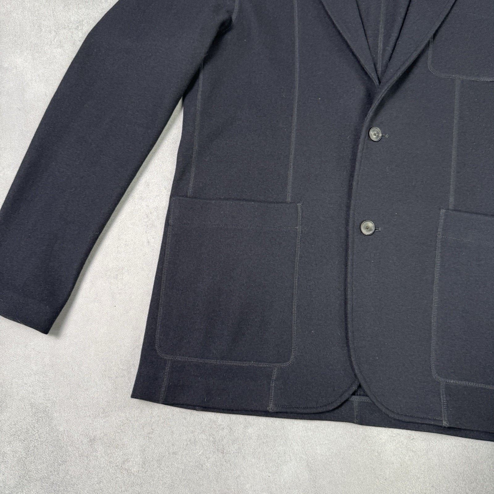 Mr P. Mr P. - Virgin Wool-Blend Jersey Blazer - Blue Size Size 38 Size US M / EU 48-50 / 2 - 8 Thumbnail
