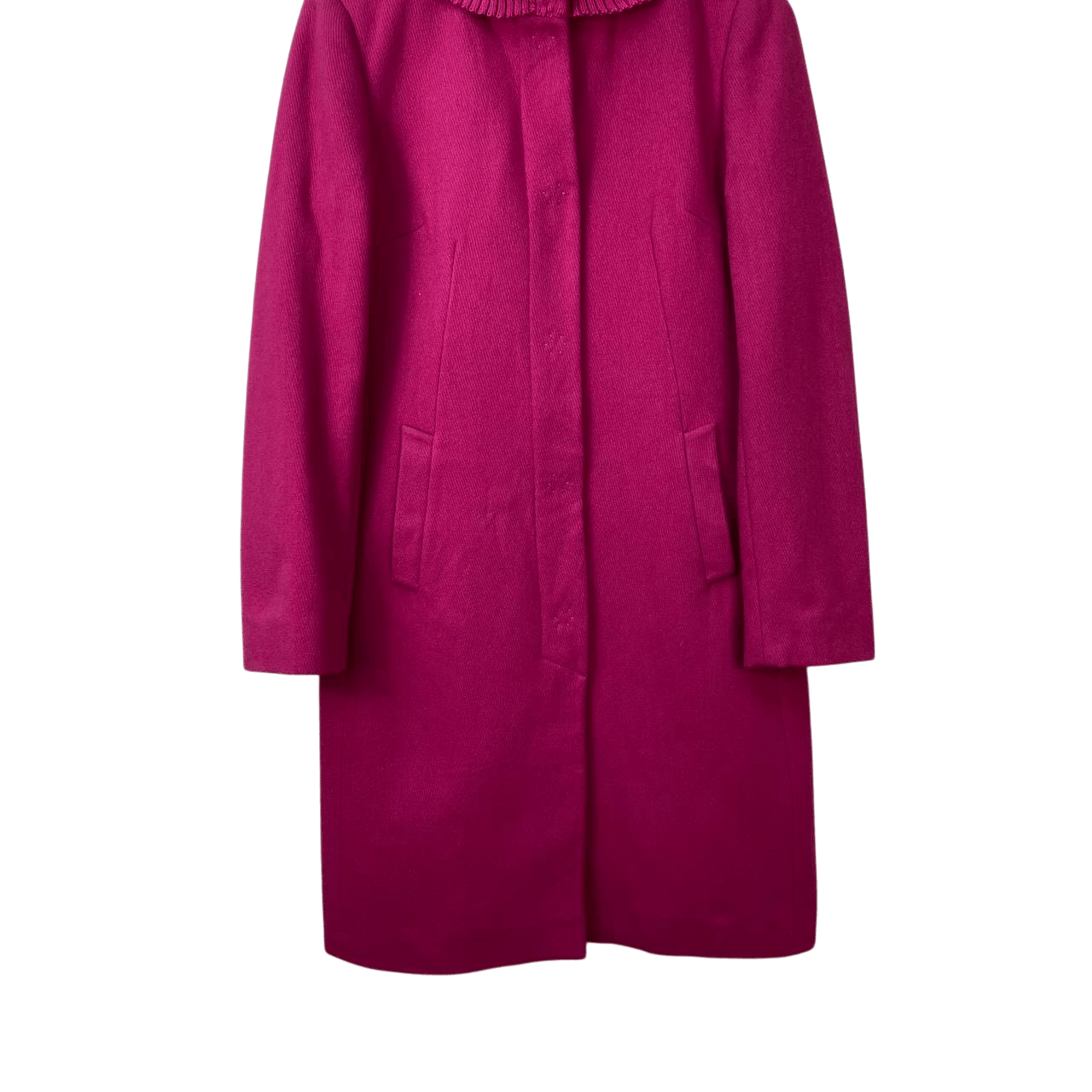 Dolce & Gabbana VINTAGE DOLCE&GABBANA ARCHIVE FUCHSIA BOILED WOOL SWING COAT Size S / US 4 / IT 40 - 4 Thumbnail