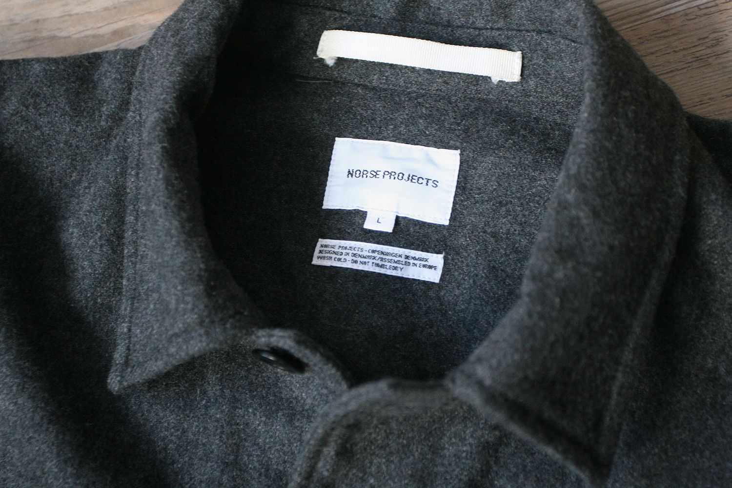Norse Projects Norse Projects Kyle Wool Overshirt Charcoal Jacket L Size US L / EU 52-54 / 3 - 6 Thumbnail