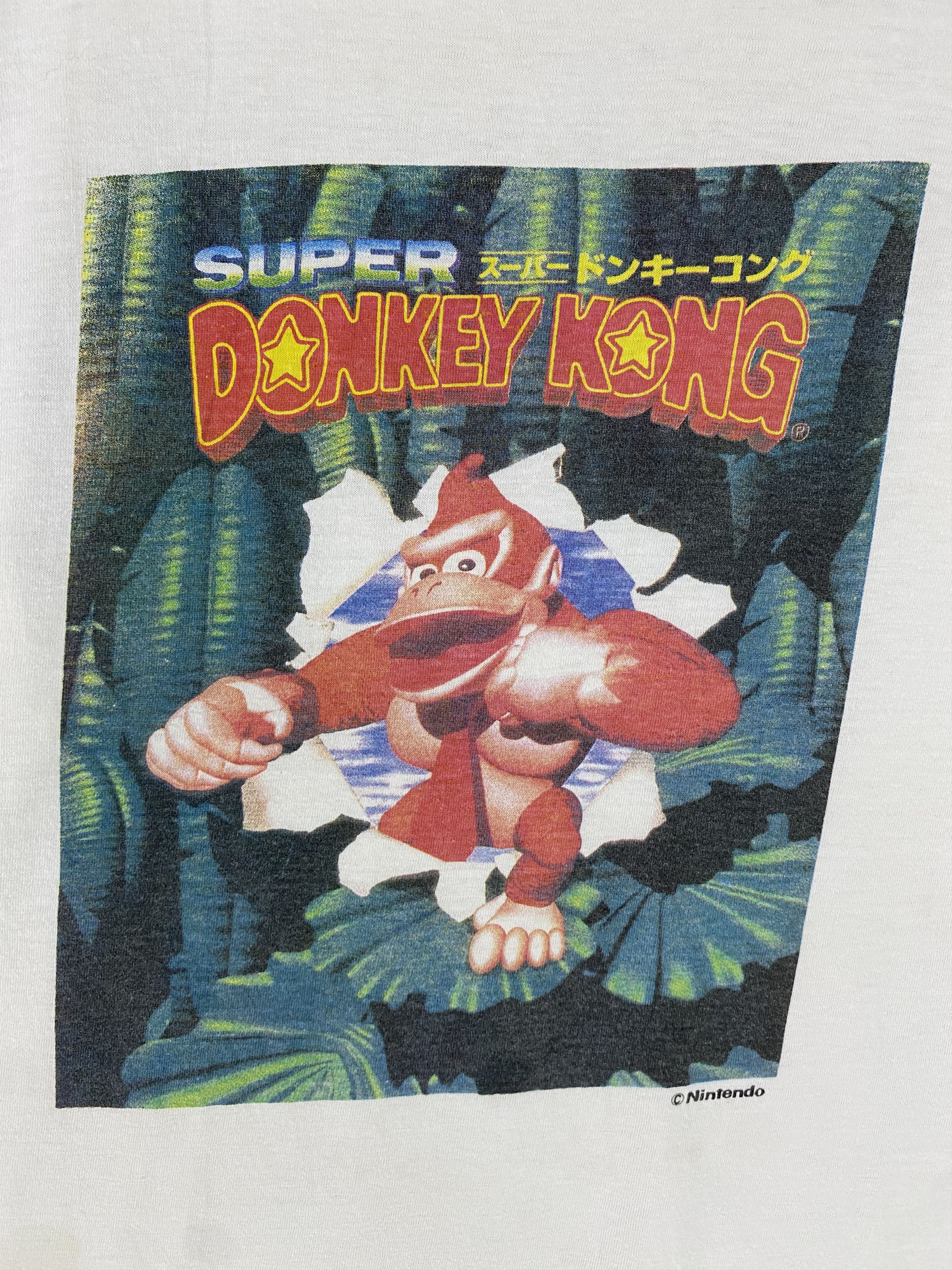 Nintendo × Playstation × Vintage 90s Super Donkey Kong video game promo tshirt Size US L / EU 52-54 / 3 - 5 Thumbnail