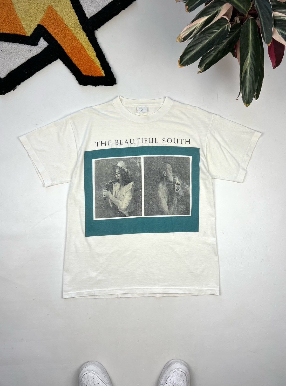 image of Vintage Single Stitch The Beautiful South 89' Rare in White, Men's (Size XL)