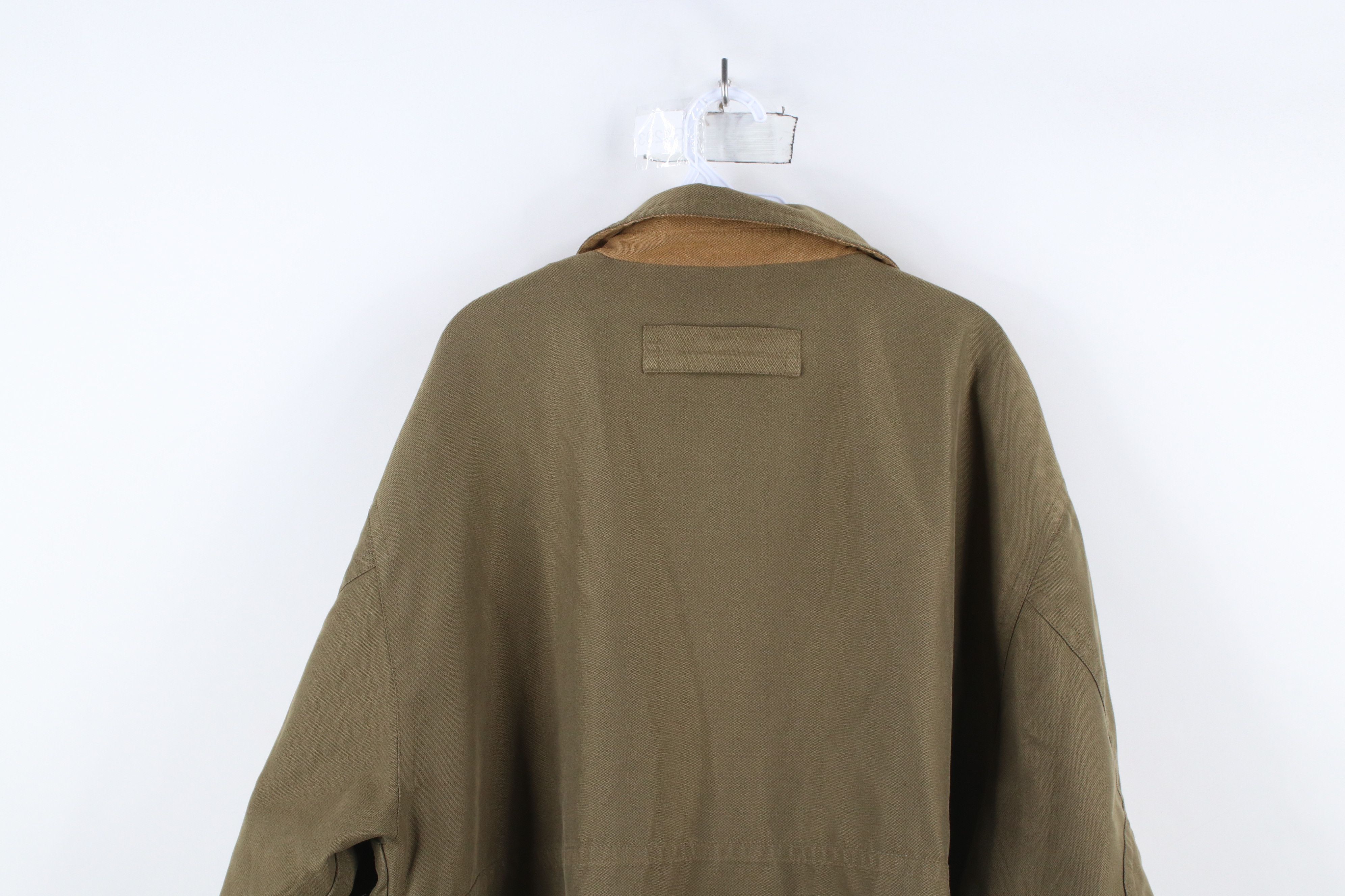 Vintage Vintage 90s Streetwear Pocket Full Zip Bomber Jacket Green Size US L / EU 52-54 / 3 - 15 Thumbnail