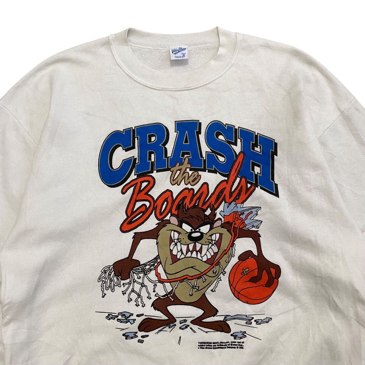 Cartoon Network × Vintage × Warner Bros Vintage Tasmanian Devil Crash The Boards Sweatshirt Size US M / EU 48-50 / 2 - 2 Thumbnail