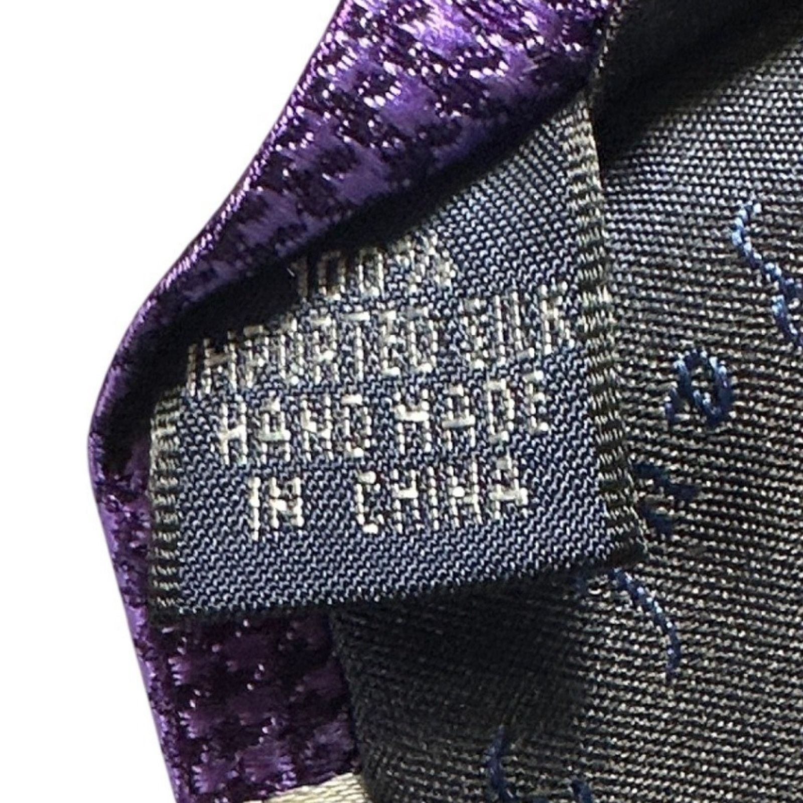 Paul Fredrick Paul Fredrick Purple Grid Pattern Silk Tie Hand Made NWT Size ONE SIZE - 5 Thumbnail