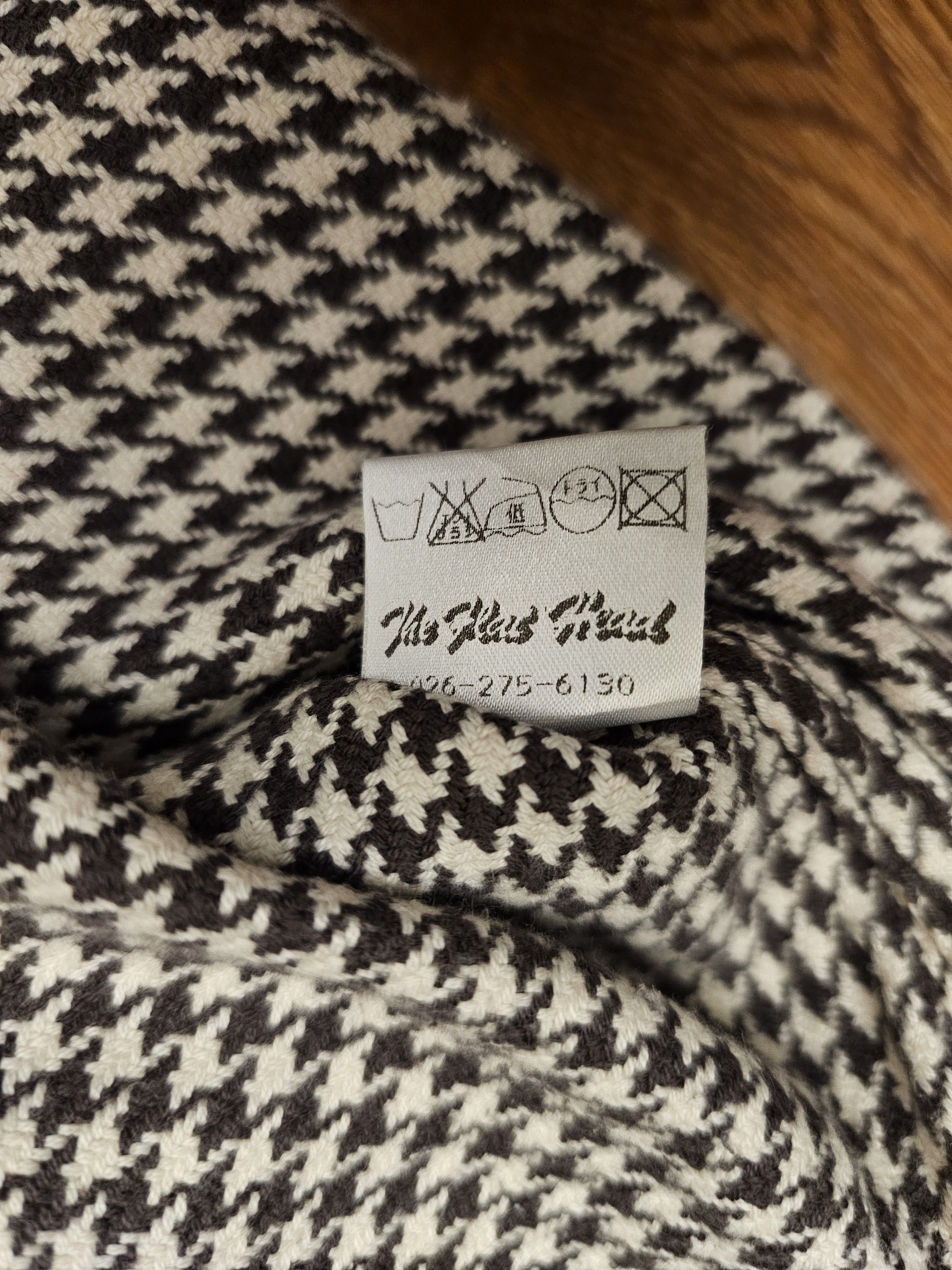 The Flat Head Vintage The Flat Head Houndstooth Western Flannel Shirt Size US S / EU 44-46 / 1 - 7 Thumbnail