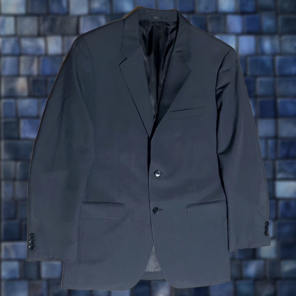 Theory Theory Black Striped Wool Blazer Mens 40R Slim Fit Sport Coat Jacket Size 40R - 1 Thumbnail