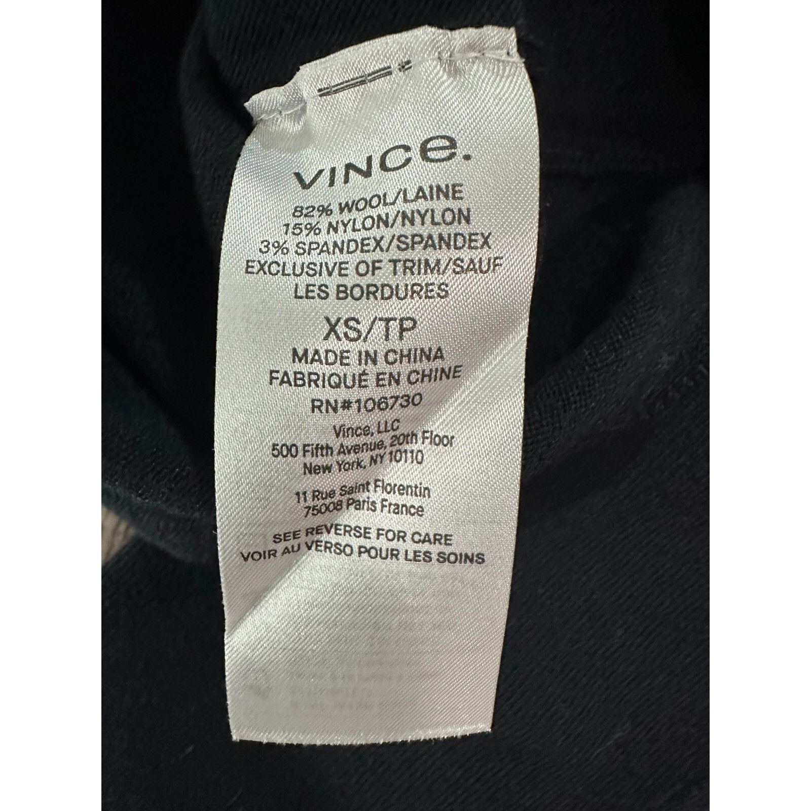Vince Vince Wool Blend slim 5 buttons Cardigan color Navy size XS Size XS / US 0-2 / IT 36-38 - 3 Thumbnail