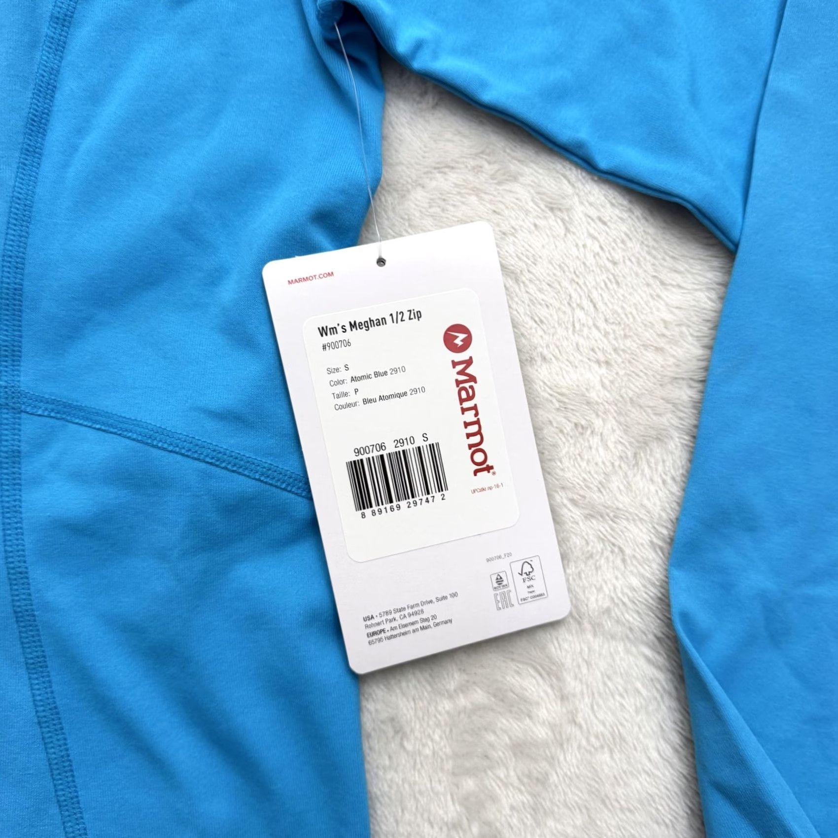 Marmot Marmot Meghan 1/2 Zip Mock Neck Sweatshirt Womens Small Blue Long Sleeve Athletic Activewear Shirts Size S / US 4 / IT 40 - 4 Thumbnail