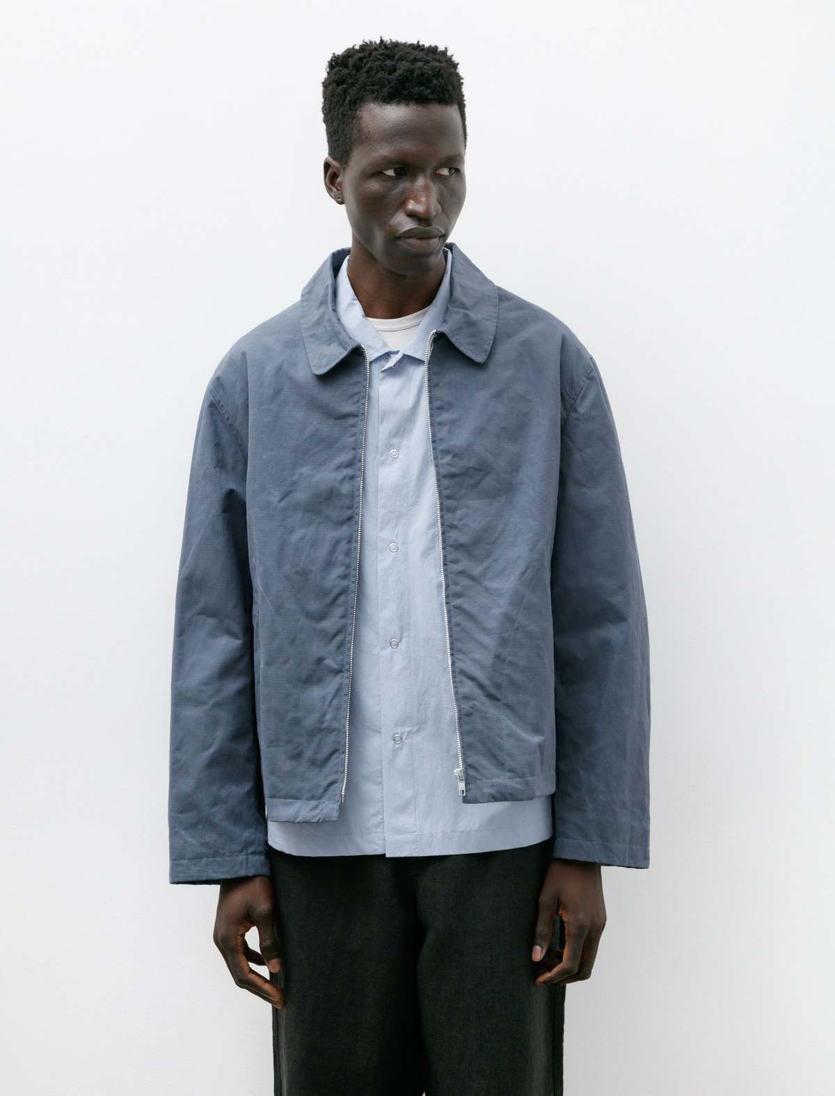 James Coward James Coward Site Jacket Dark Chambray Waxed Riptstop Size US M / EU 48-50 / 2 - 8 Thumbnail