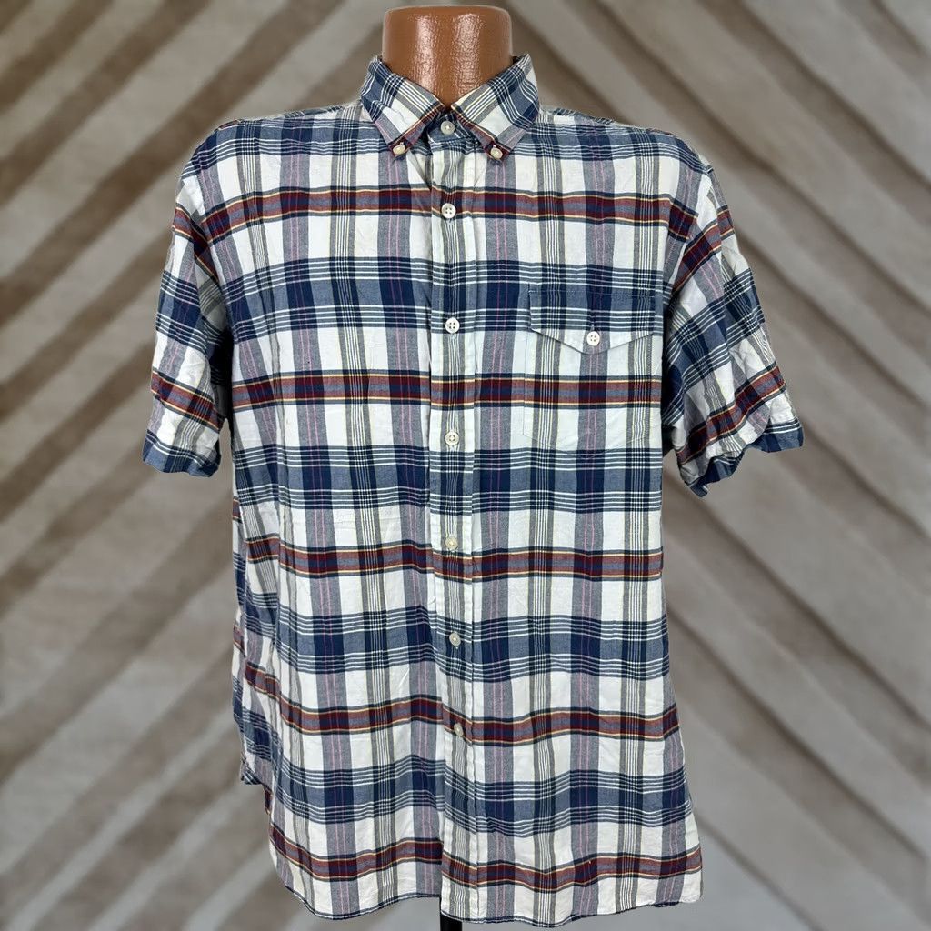 Ralph Lauren Ralph Lauren Shirt Men Large Casual Outdoors Lightweight Cotton Plaid Button Up Size US L / EU 52-54 / 3 - 1 Thumbnail