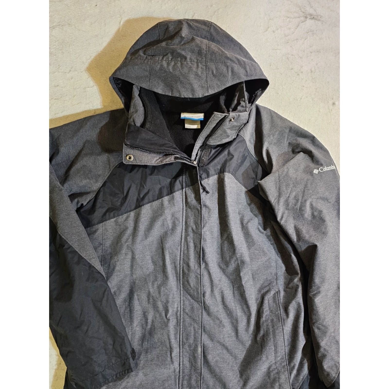 Vintage VINTAGE Columbia 3-in-1 Sleet To Street Interchange Jacket Women's Large Gray Regular Size Jacket Size L / US 10 / IT 46 - 2 Thumbnail