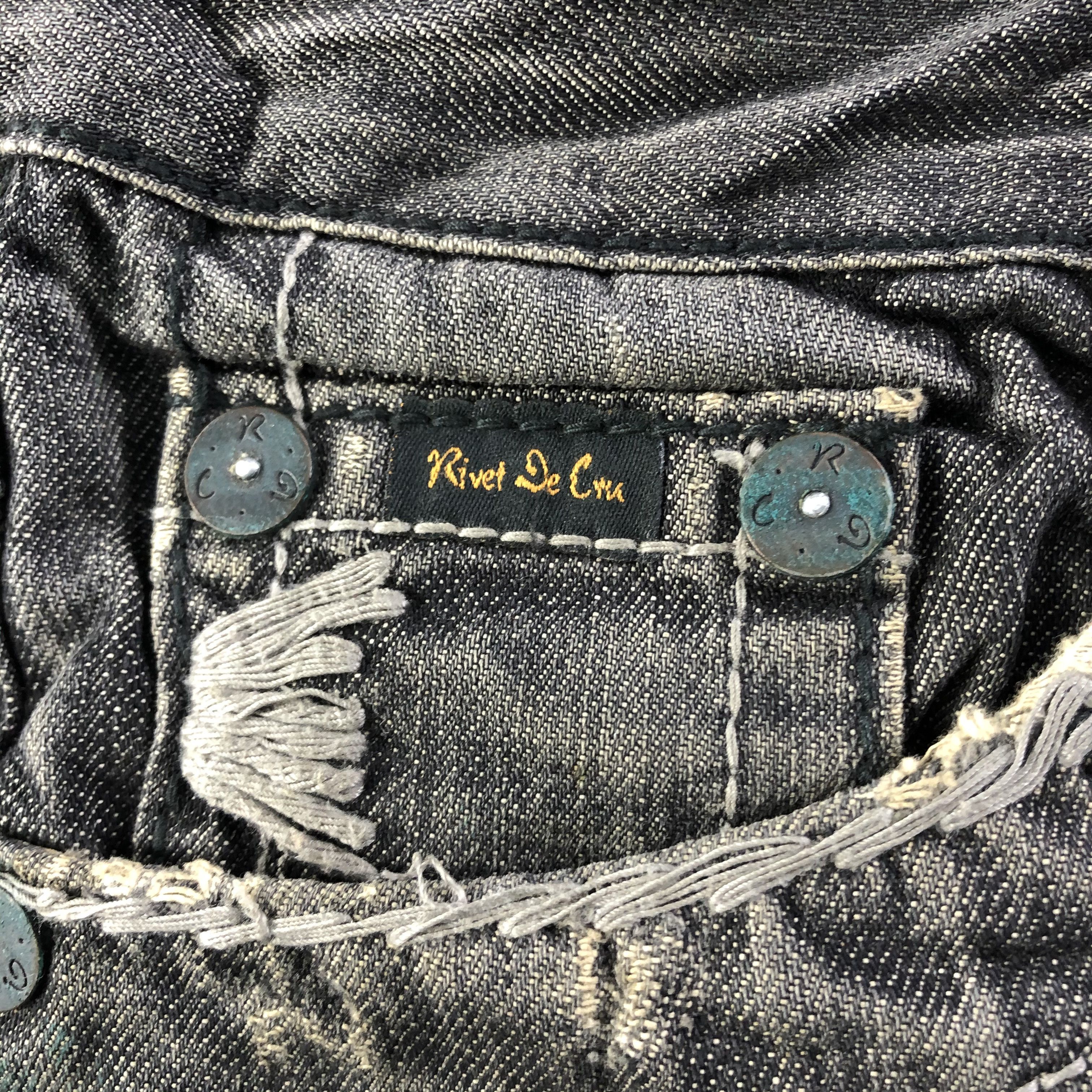 Vintage Vintage Rivet De Cru Jeans-J3782 Size US 39 - 11 Thumbnail