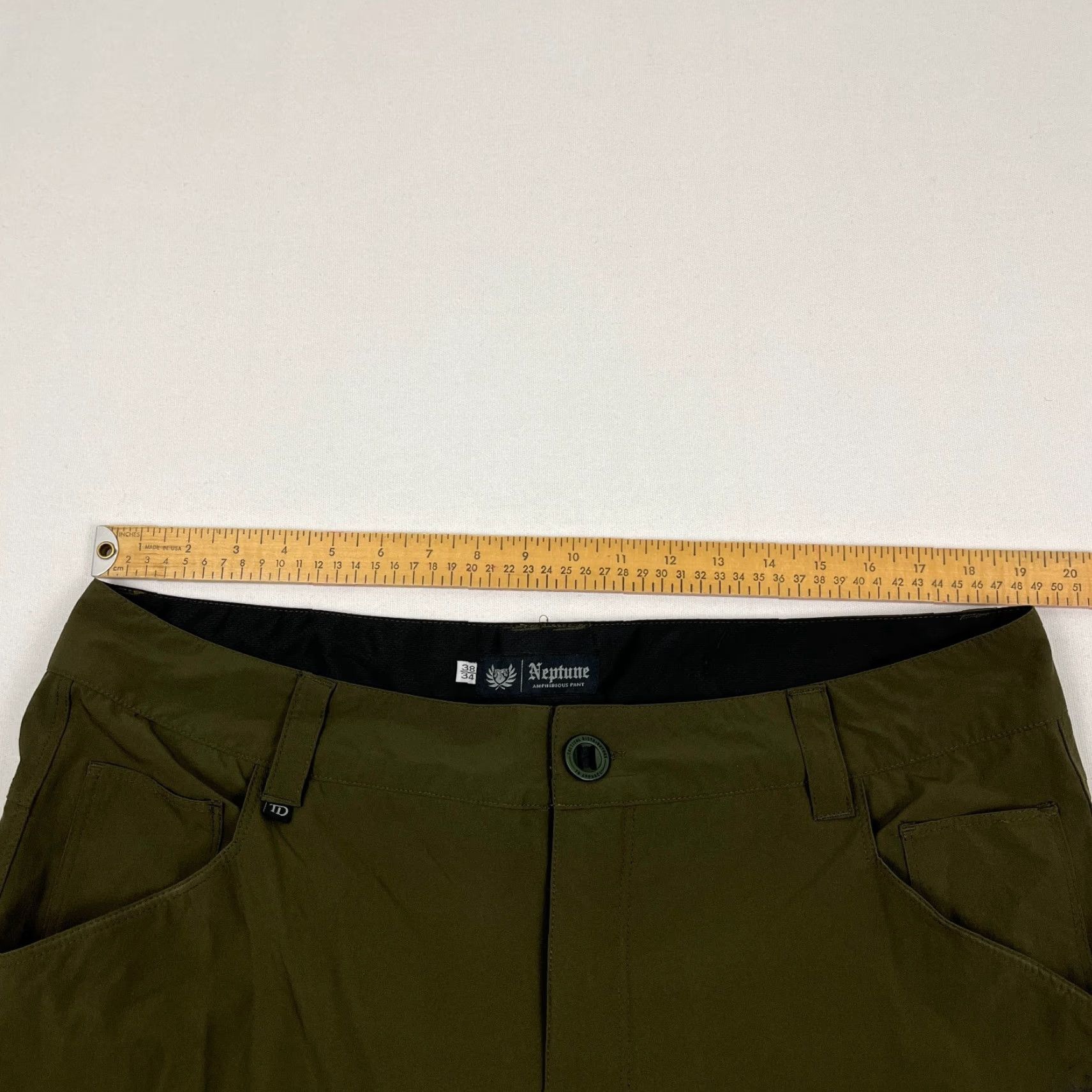 Vintage Neptune Amphibious Pants Mens 38 x 34 Green Straight Tactical Fishing Hunting Size US 38 / EU 54 - 4 Thumbnail
