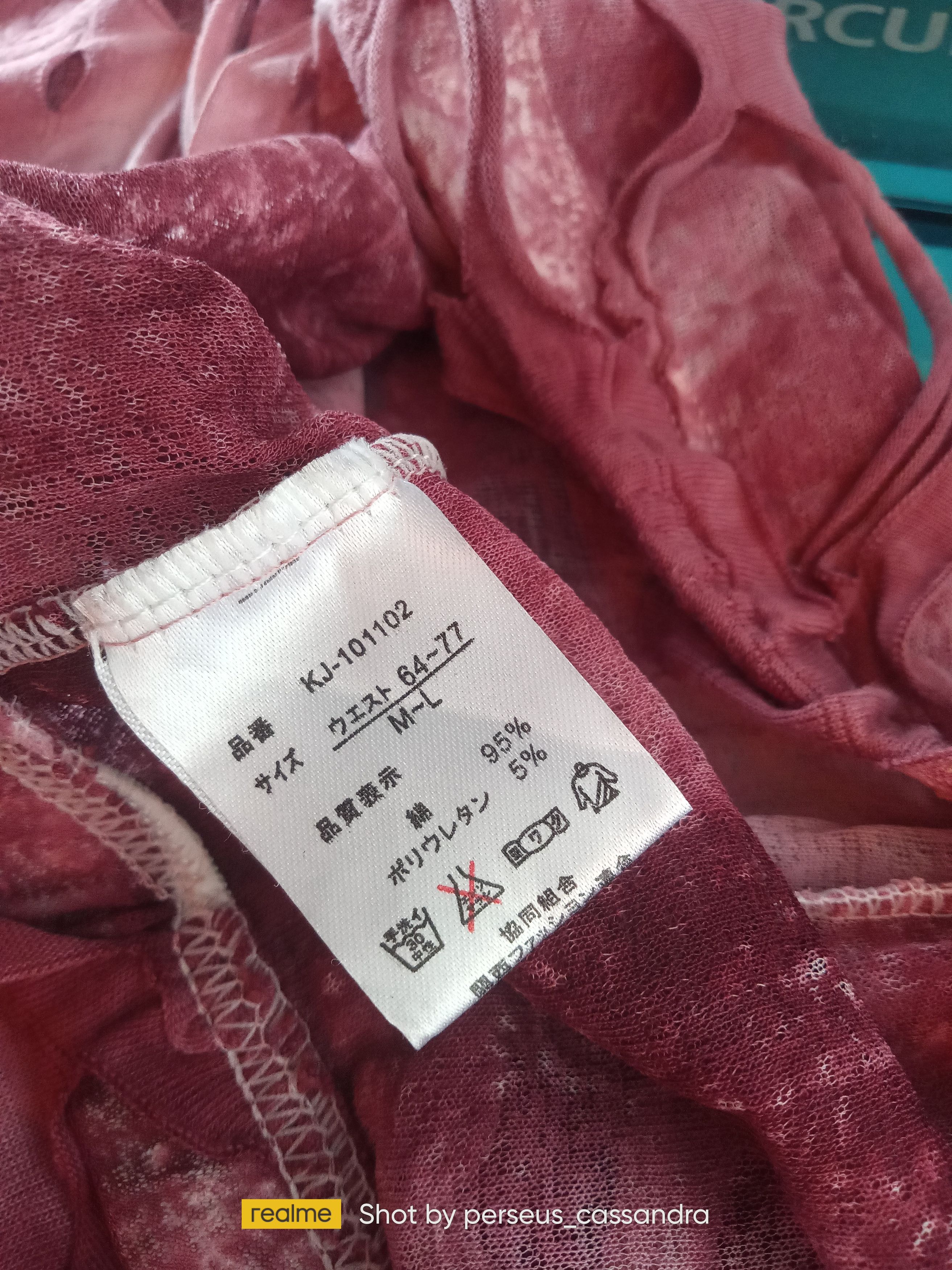Japanese Brand Distressed Ripped Mesh Legging Pants Size 29" - 7 Thumbnail