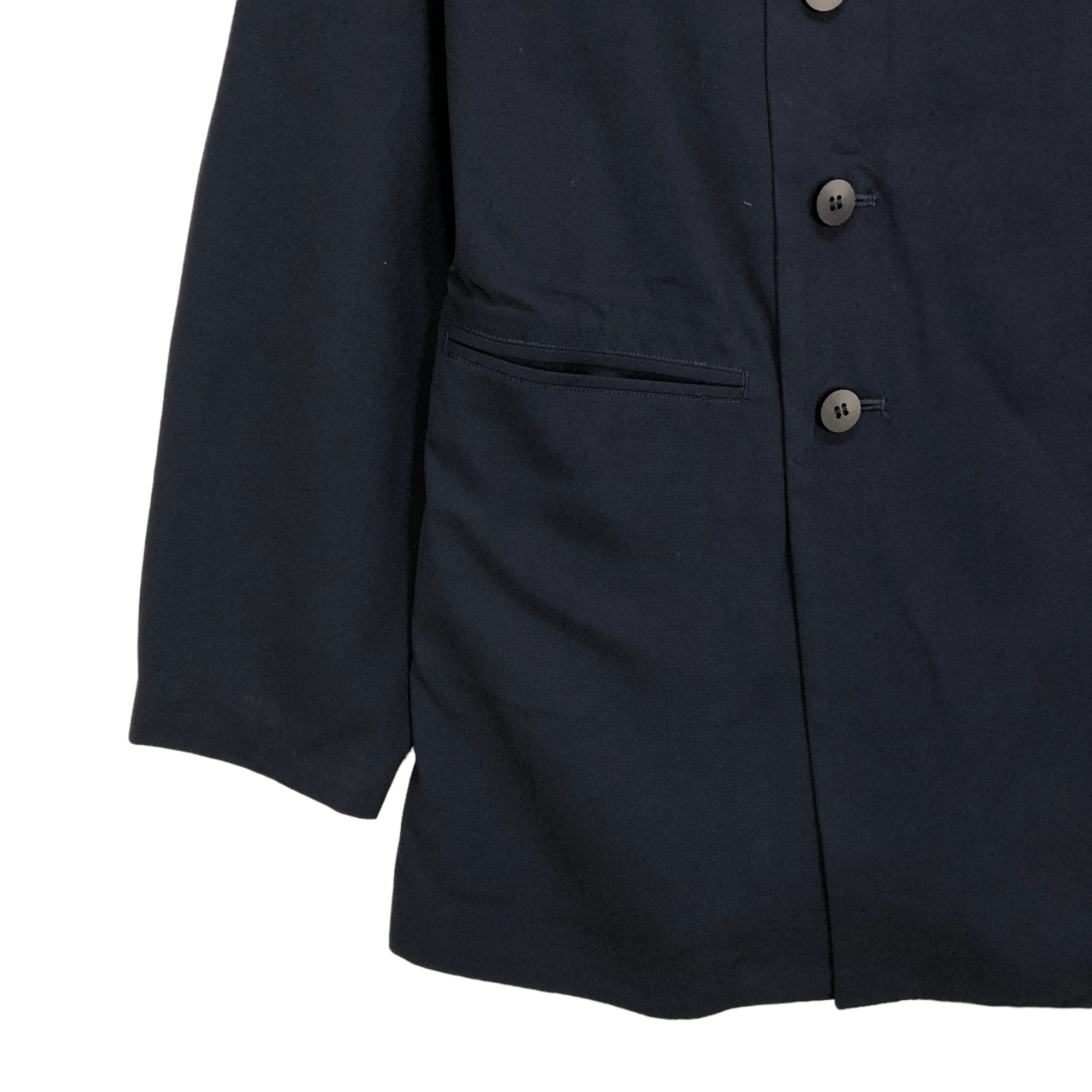 Yohji Yamamoto WORKSHOP BY YOHJI YAMAMOTO DOUBLE BREASTED COAT #5307-183 Size US S / EU 44-46 / 1 - 4 Thumbnail